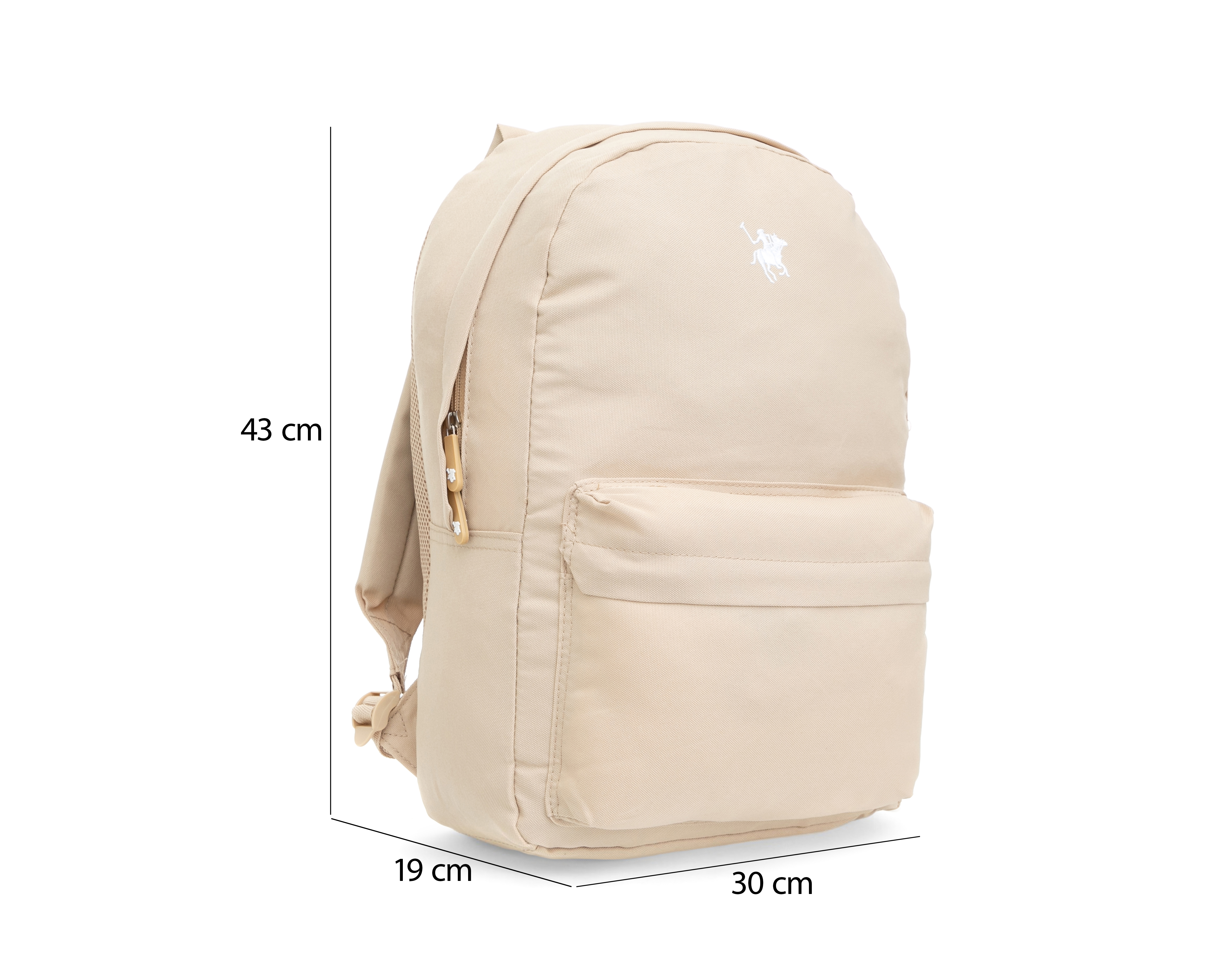 Foto 9 pulgar | Foto 7 | Mochila York Team Polo Club Beige