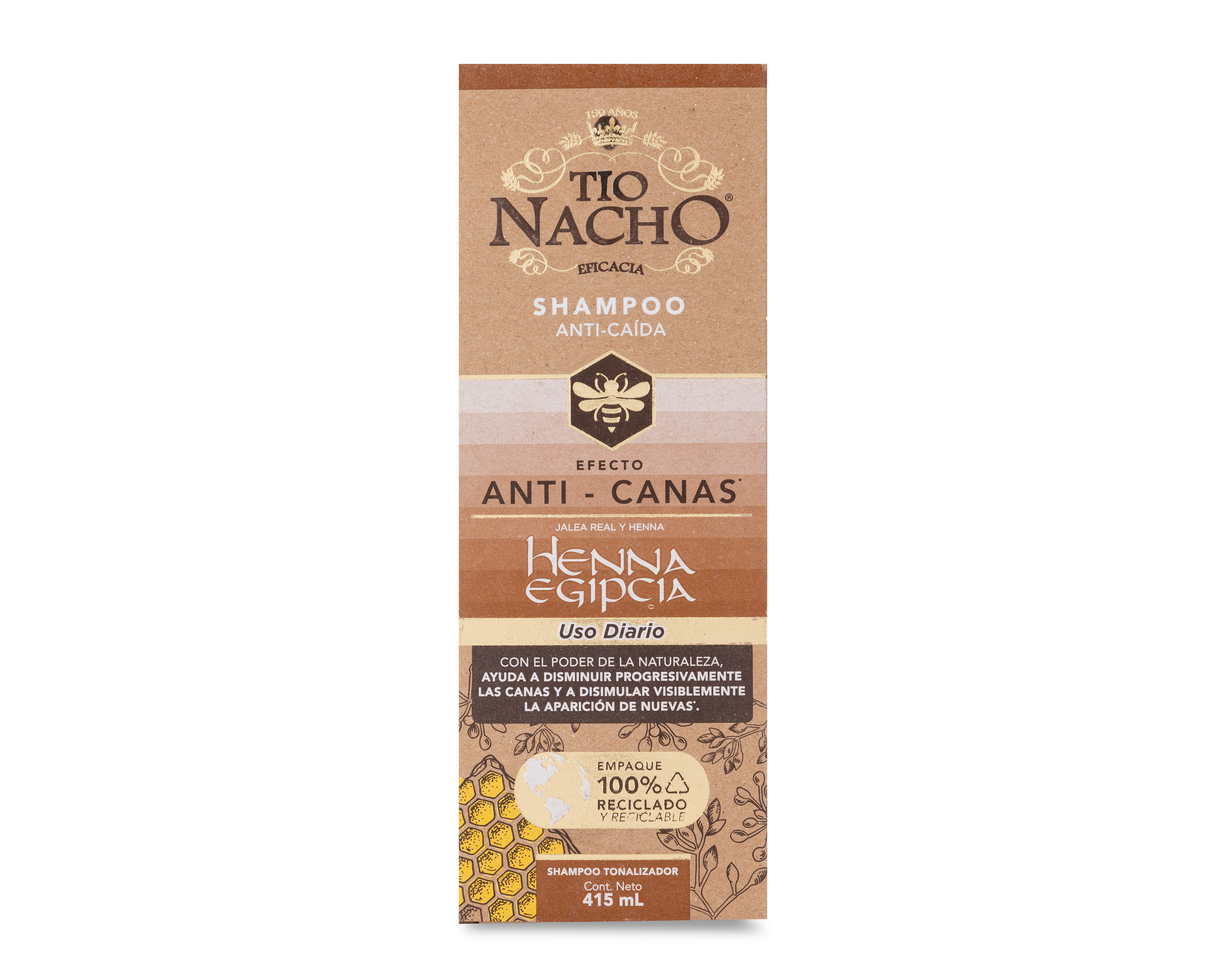 Foto 4 pulgar | Foto 3 | Shampoo Tío Nacho Anti-Canas 415 Ml