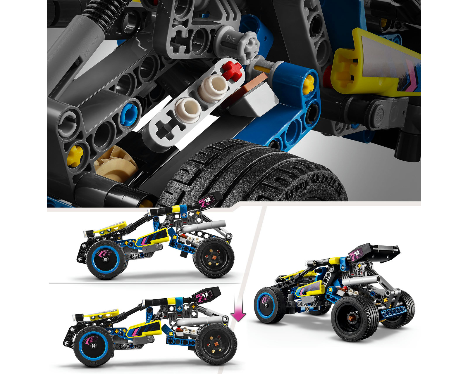 Foto 9 pulgar | Foto 8 | LEGO Technic: Buggy de Carreras Todoterreno 42164