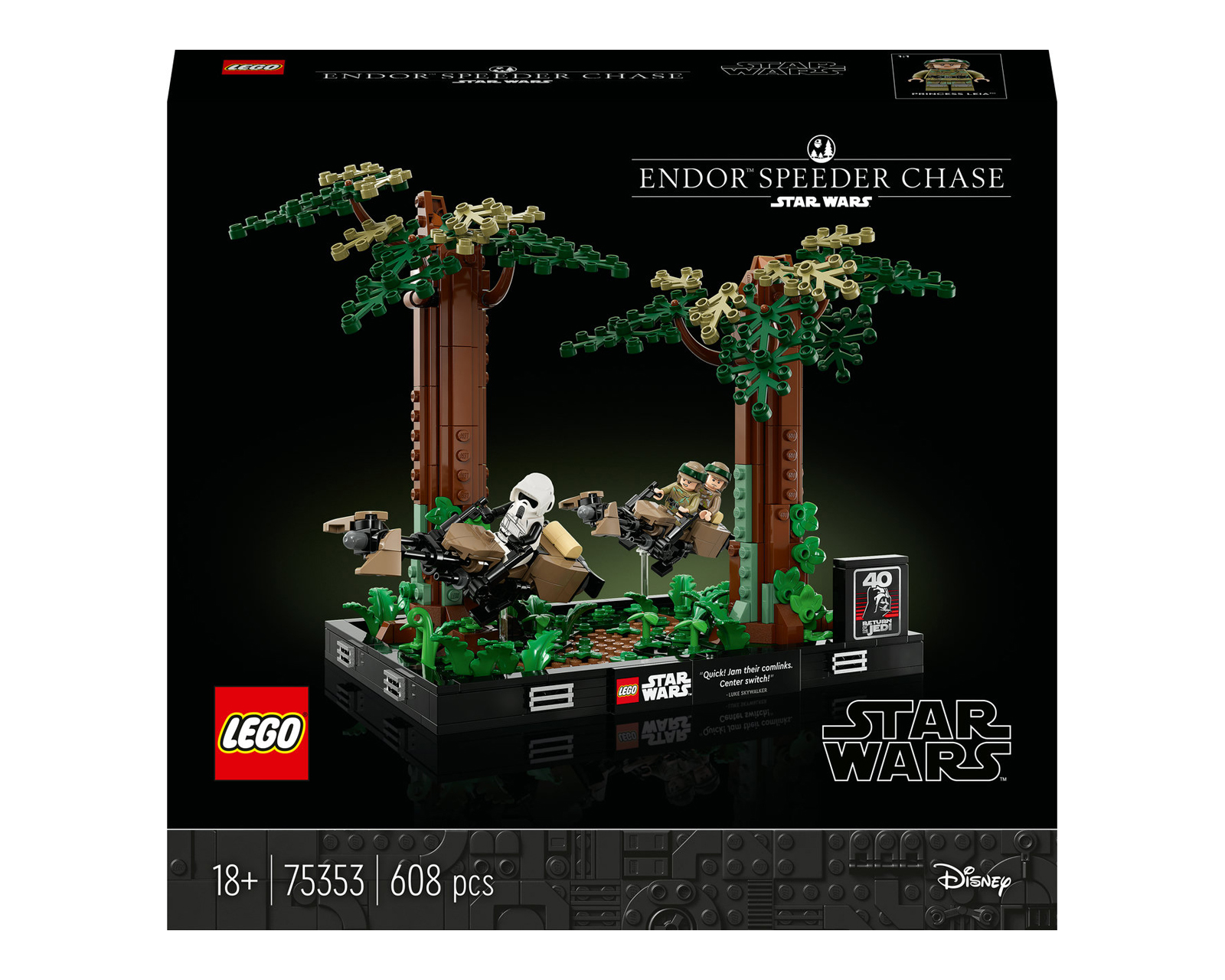Foto 3 pulgar | Foto 2 | LEGO Star Wars Diorama: Duelo de Speeders en Endor 75353