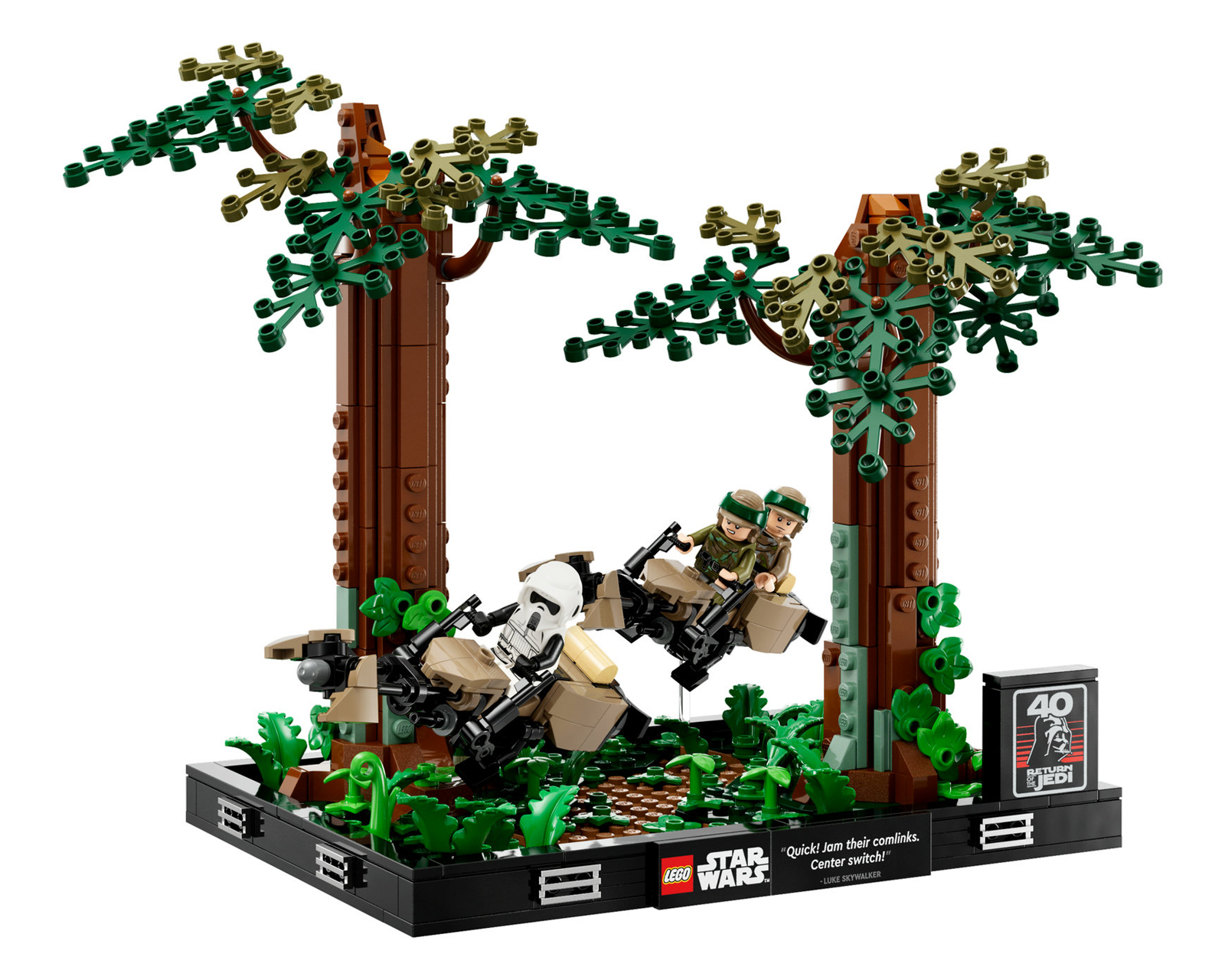 Foto 4 pulgar | Foto 3 | LEGO Star Wars Diorama: Duelo de Speeders en Endor 75353