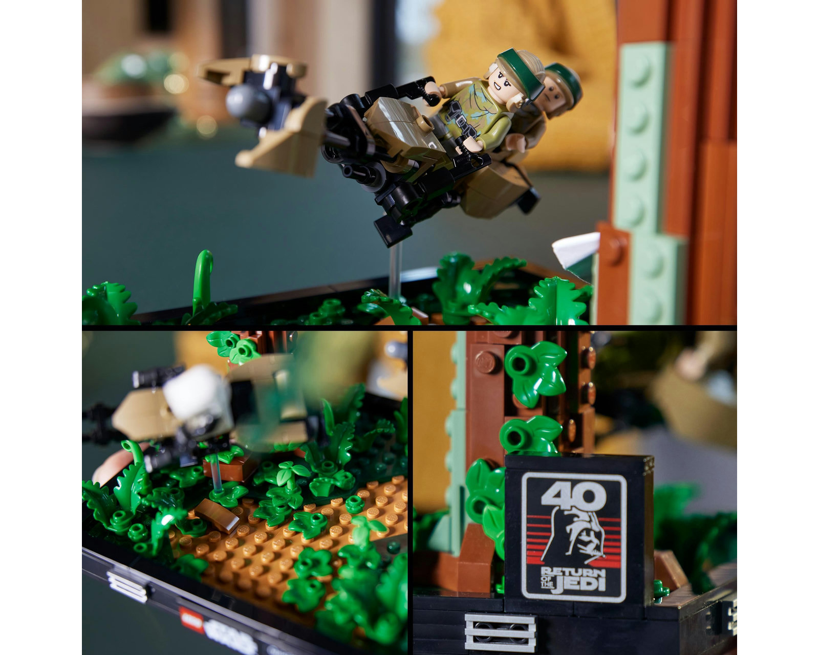 Foto 8 pulgar | Foto 7 | LEGO Star Wars Diorama: Duelo de Speeders en Endor 75353