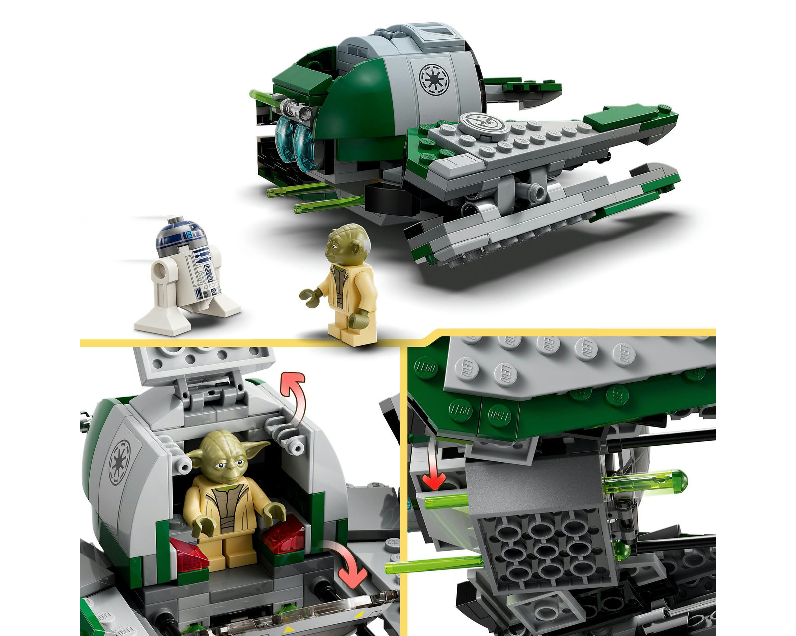 Foto 7 | Foto 7 | LEGO Star Wars: Caza Estelar Jedi de Yoda 75360