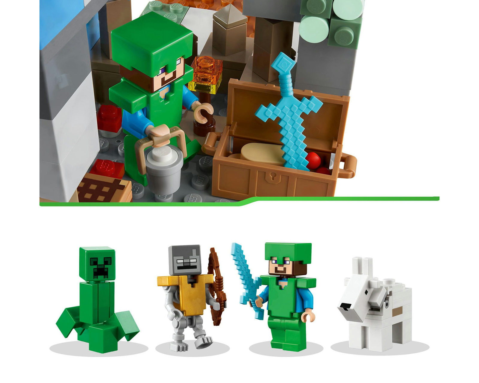 Foto 9 pulgar | Foto 8 | LEGO Minecraft: Los Picos de Hielo