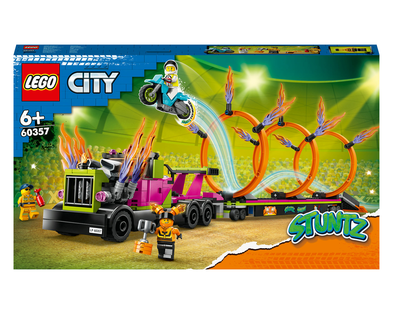 Foto 3 pulgar | Foto 2 | LEGO City: Desafío Acrobático Camión y Anillos de Fuego