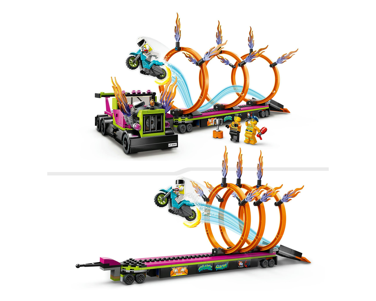 Foto 8 pulgar | Foto 7 | LEGO City: Desafío Acrobático Camión y Anillos de Fuego