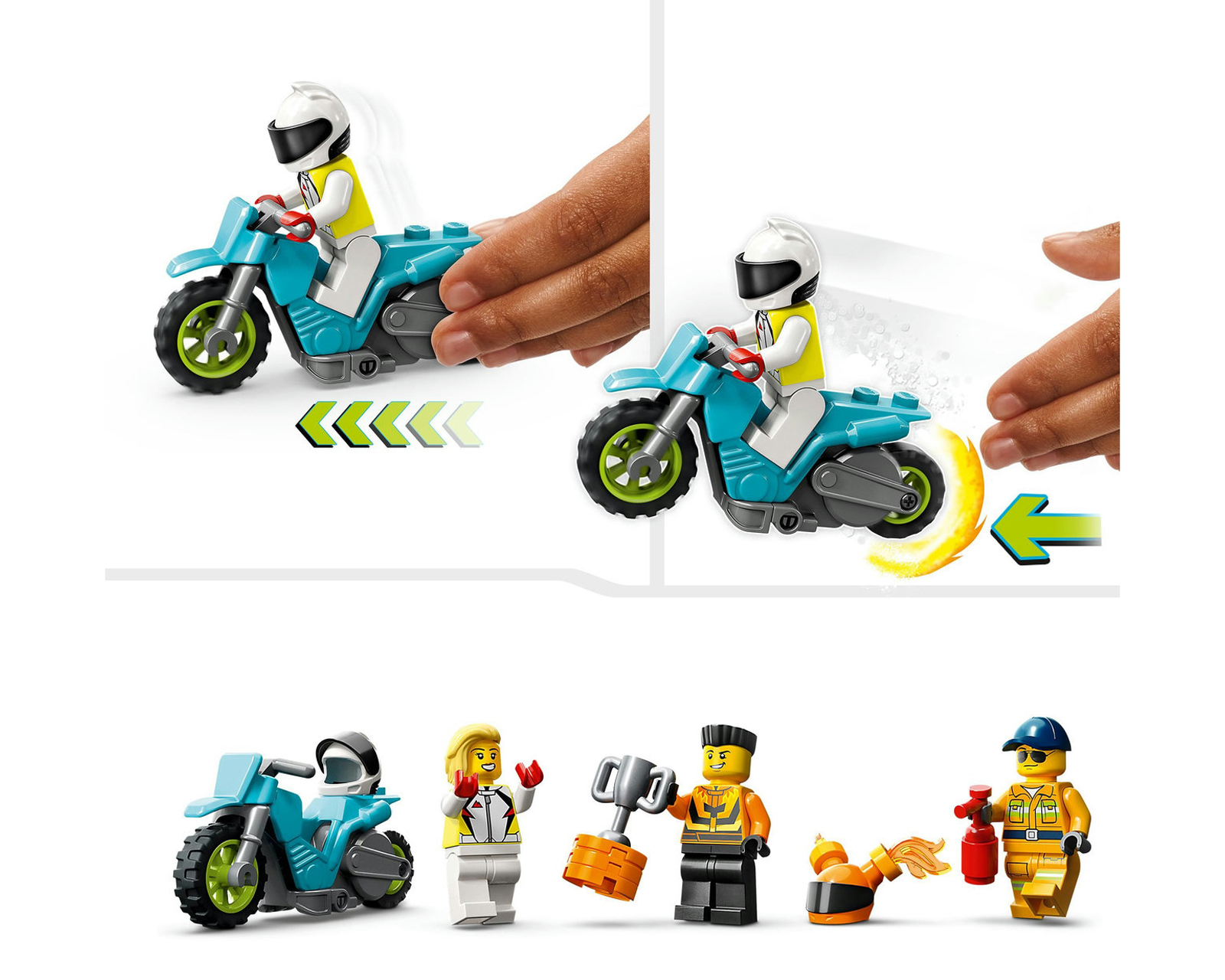 Foto 9 pulgar | Foto 8 | LEGO City: Desafío Acrobático Camión y Anillos de Fuego