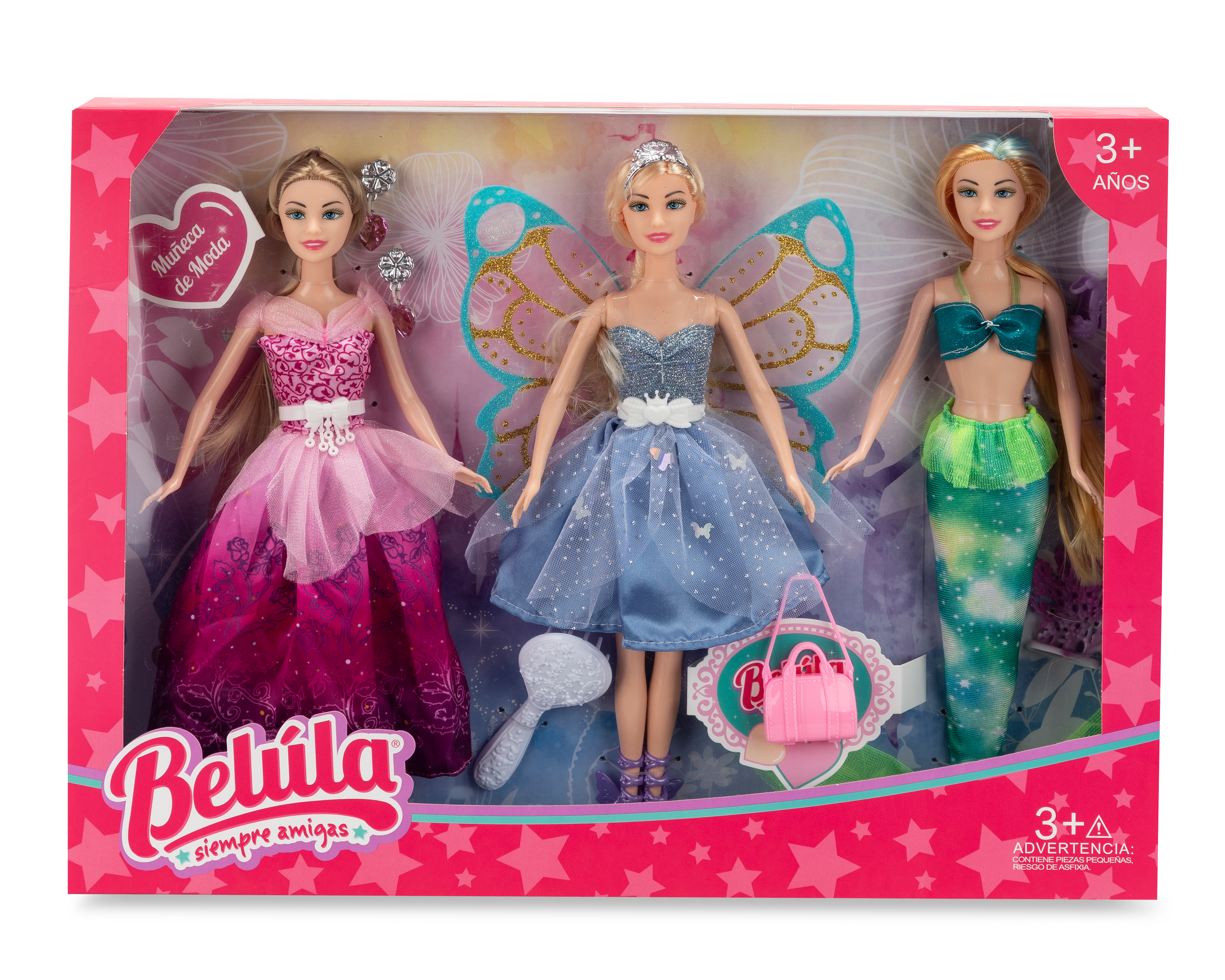 Foto 2 pulgar | Foto 1 | Muñeca Belúla 3 Piezas