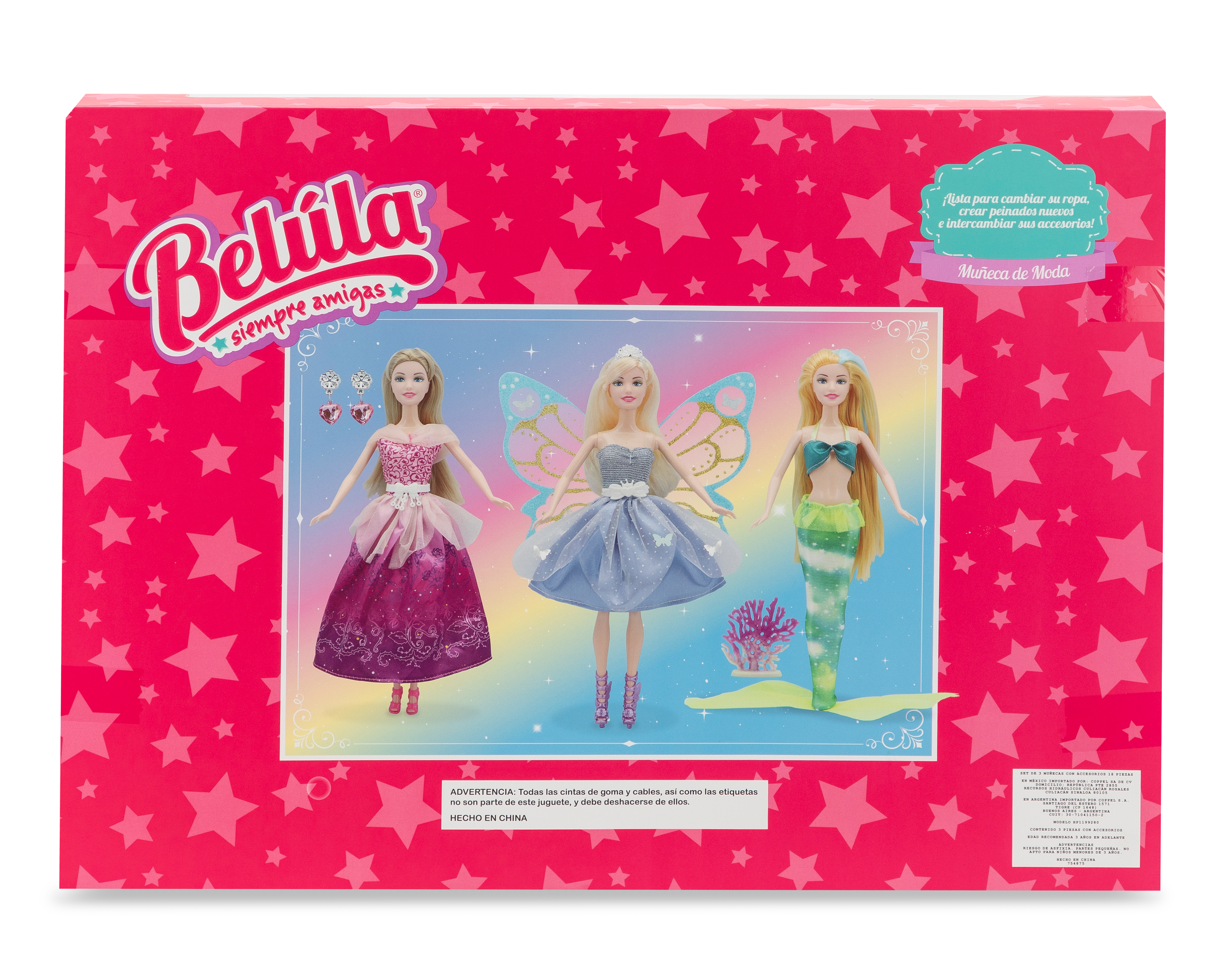 Foto 3 pulgar | Foto 2 | Muñeca Belúla 3 Piezas