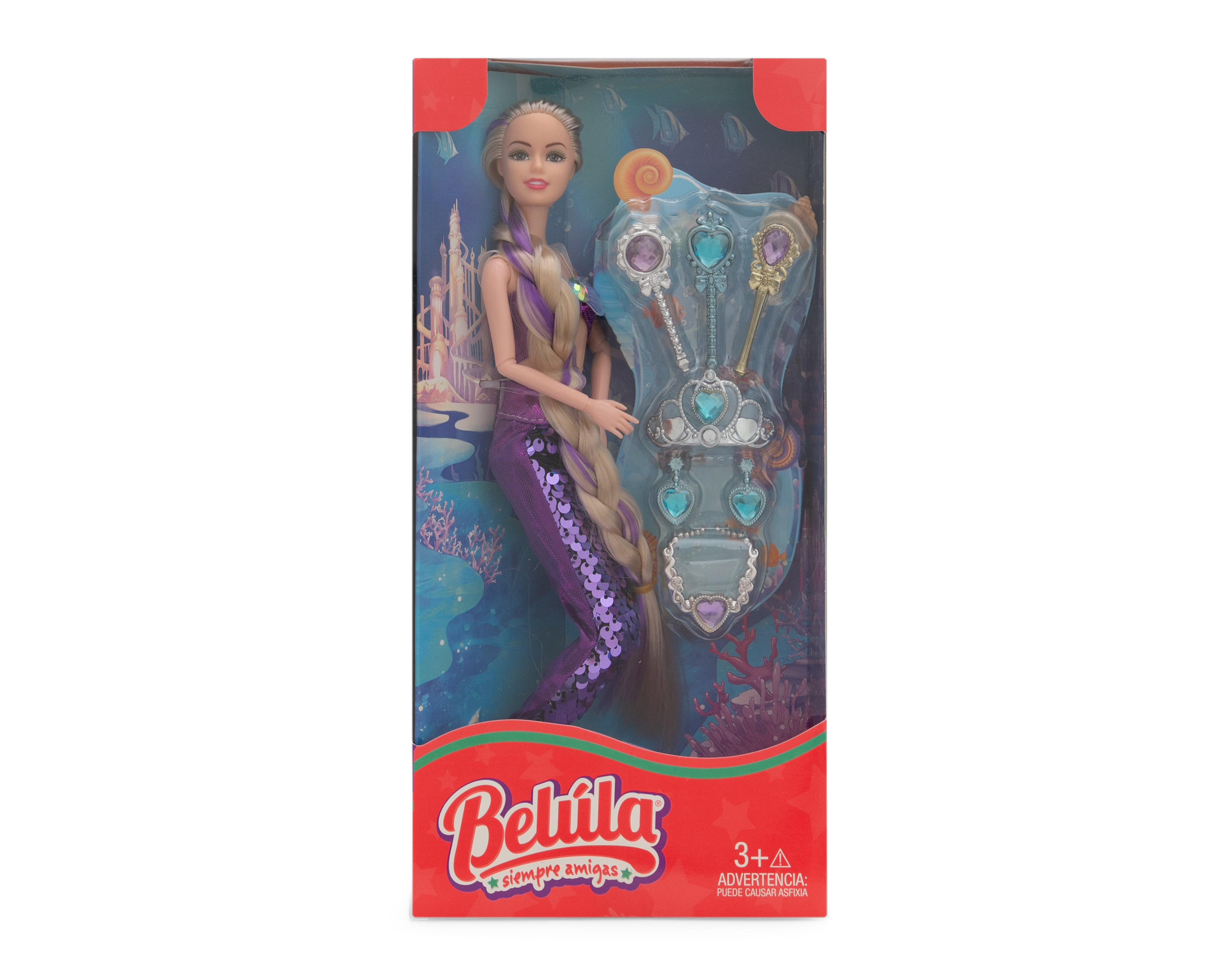 Foto 6 pulgar | Foto 5 | Muñeca Belúla Sirena con Accesorios