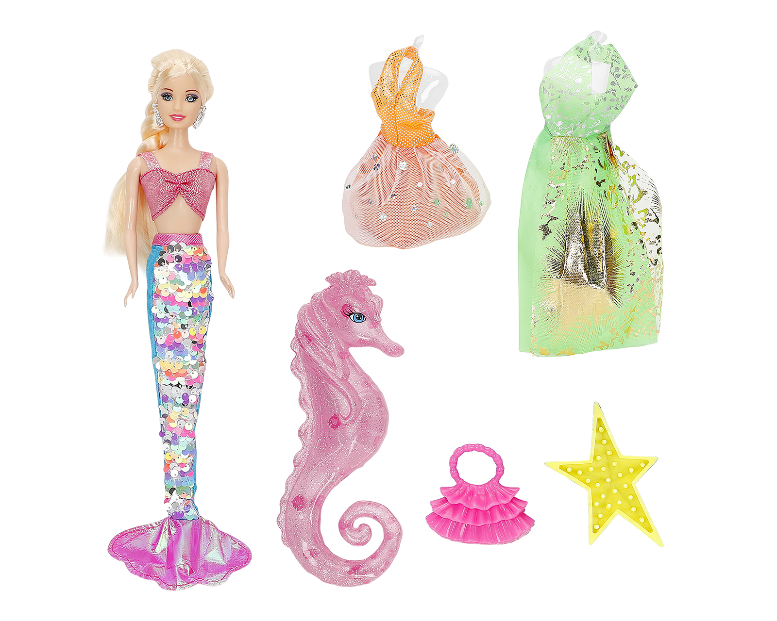 Foto 2 pulgar | Foto 1 | Muñeca Belúla Sirena con Accesorios