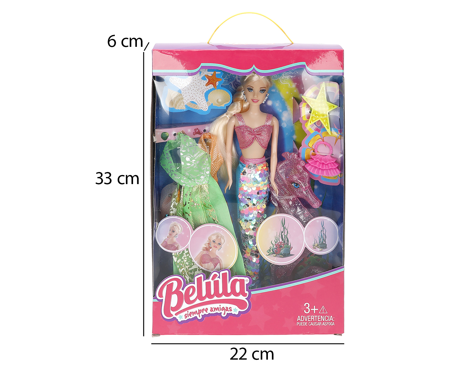 Foto 4 | Foto 4 | Muñeca Belúla Sirena con Accesorios