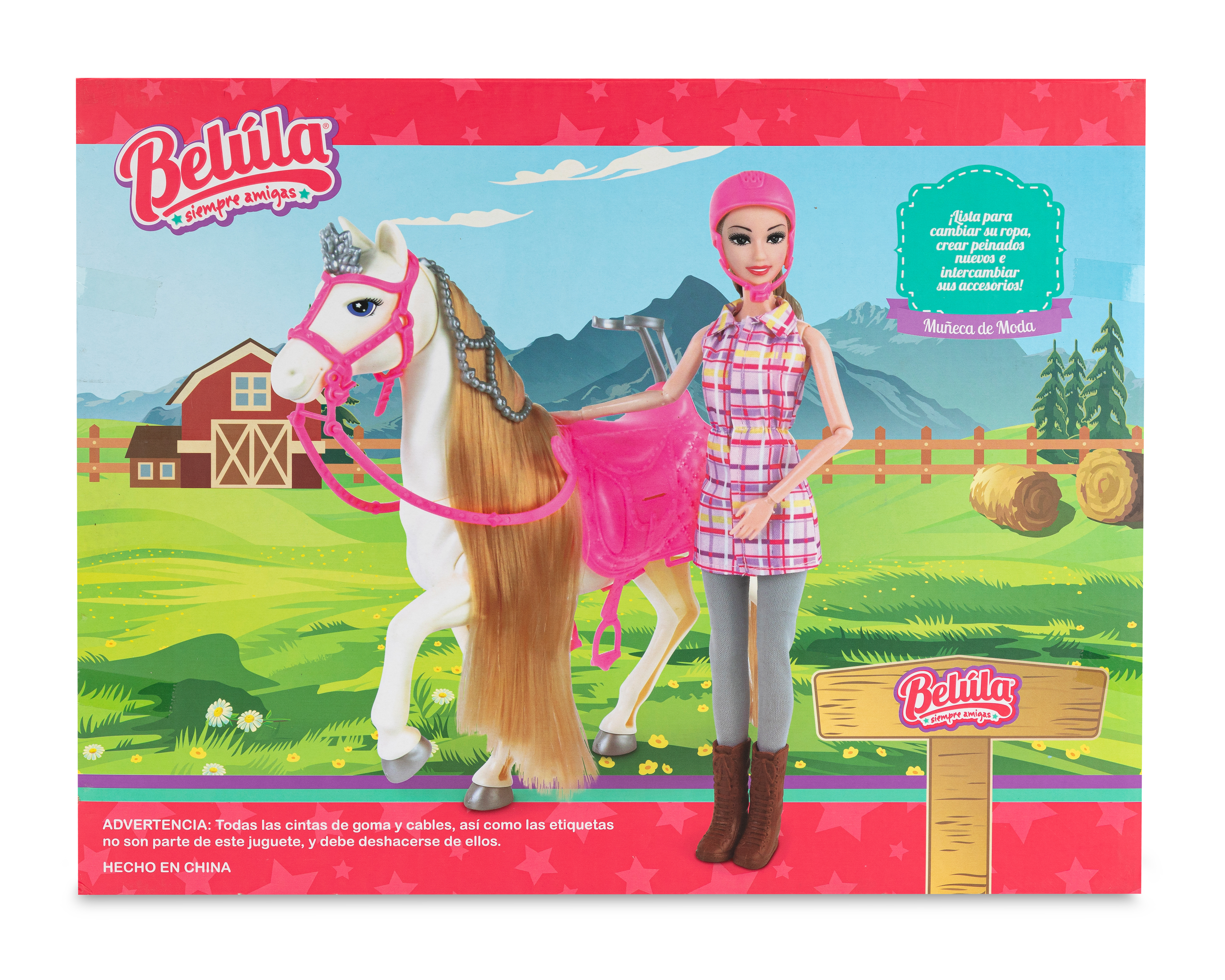 Foto 3 pulgar | Foto 2 | Muñeca Belúla con Caballo