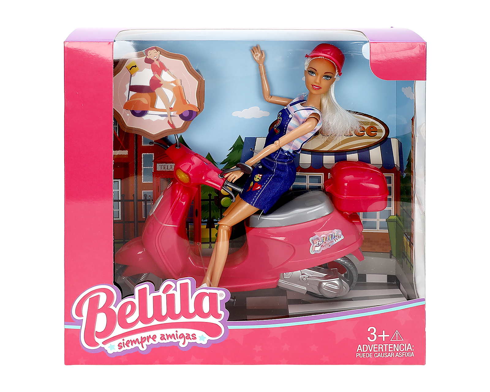 Foto 3 pulgar | Foto 2 | Muñeca Belúla con Motocicleta