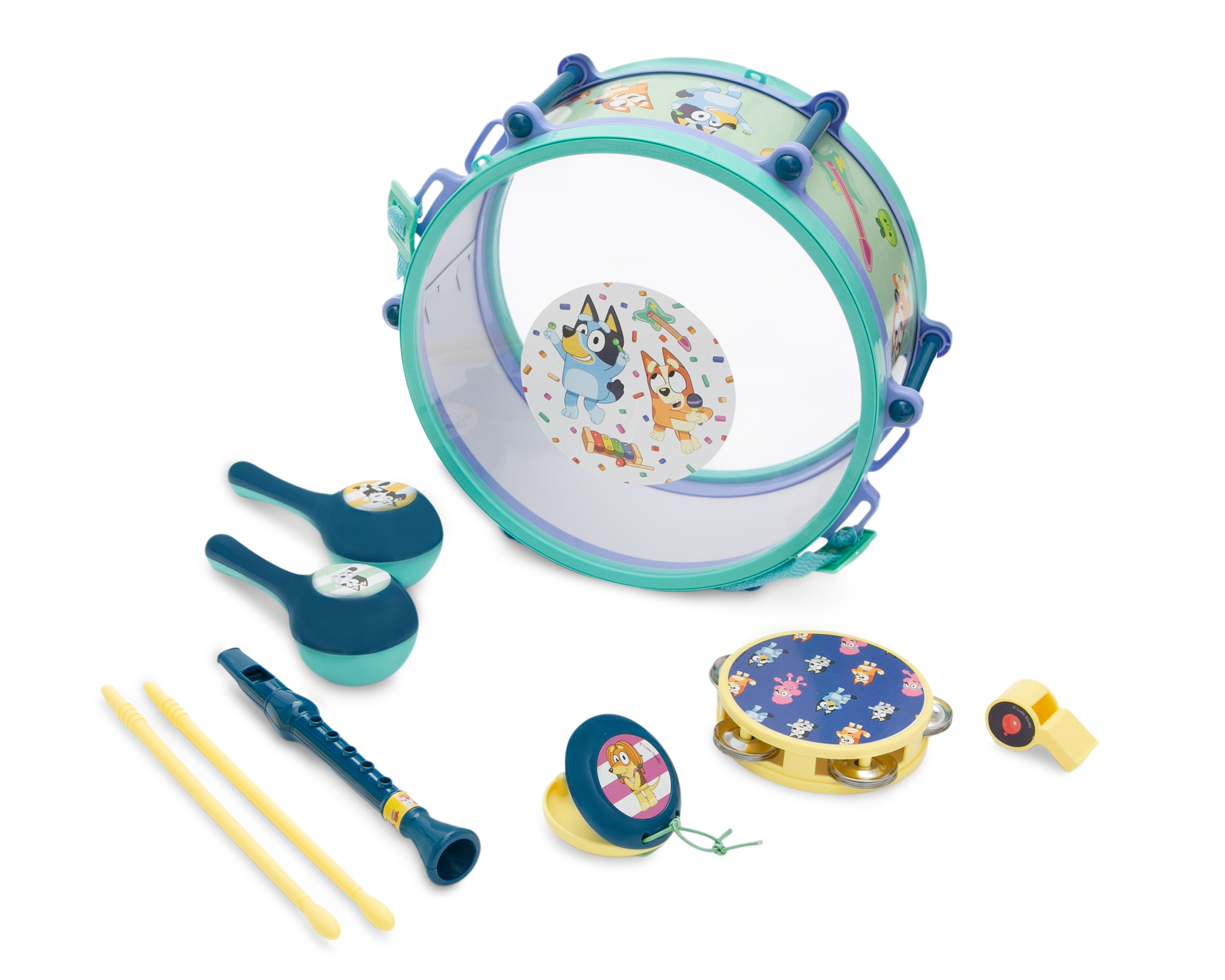 Foto 2 pulgar | Foto 1 | Tambor con Instrumentos Bluey