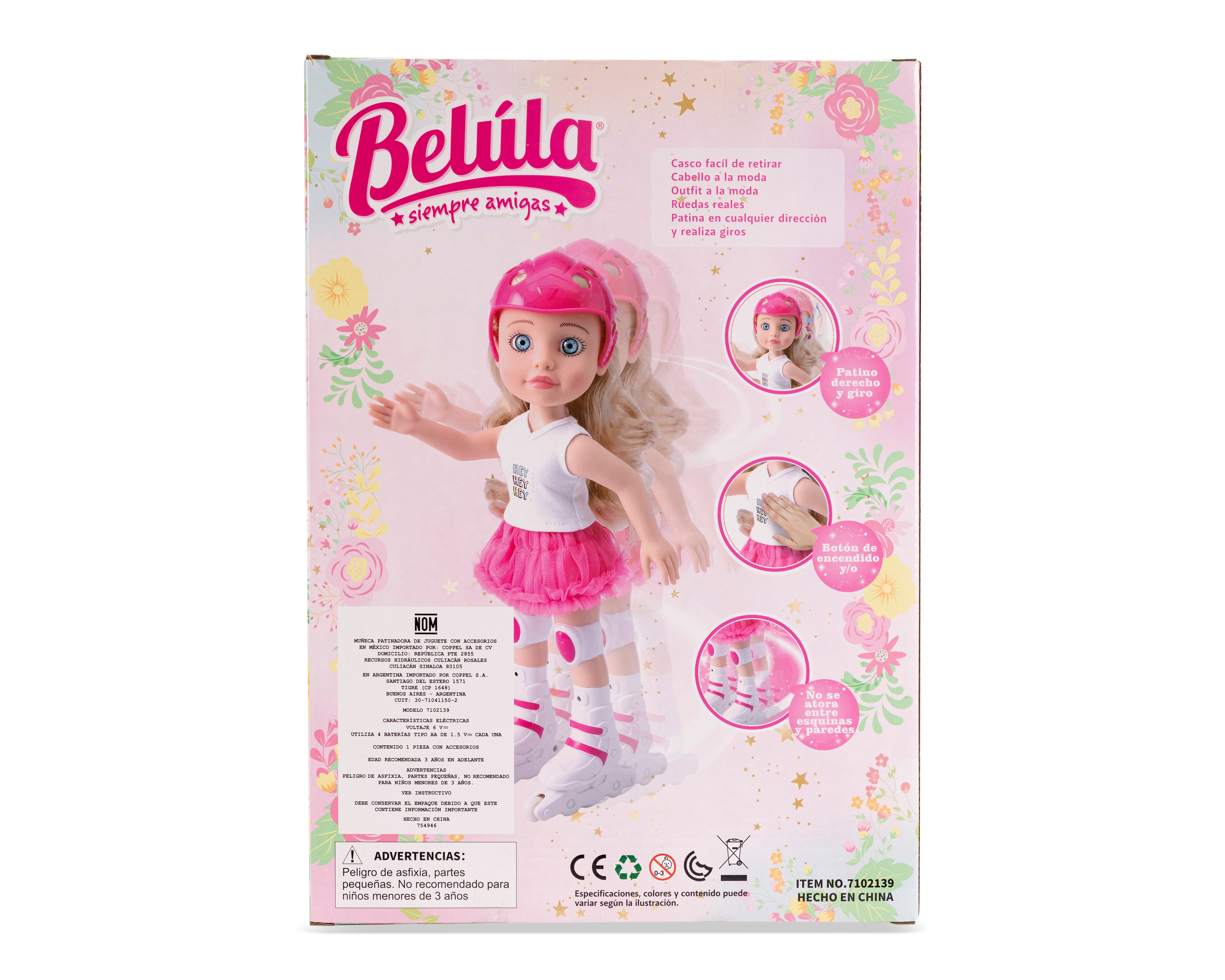 Foto 3 pulgar | Foto 2 | Muñeca Belúla Patinadora