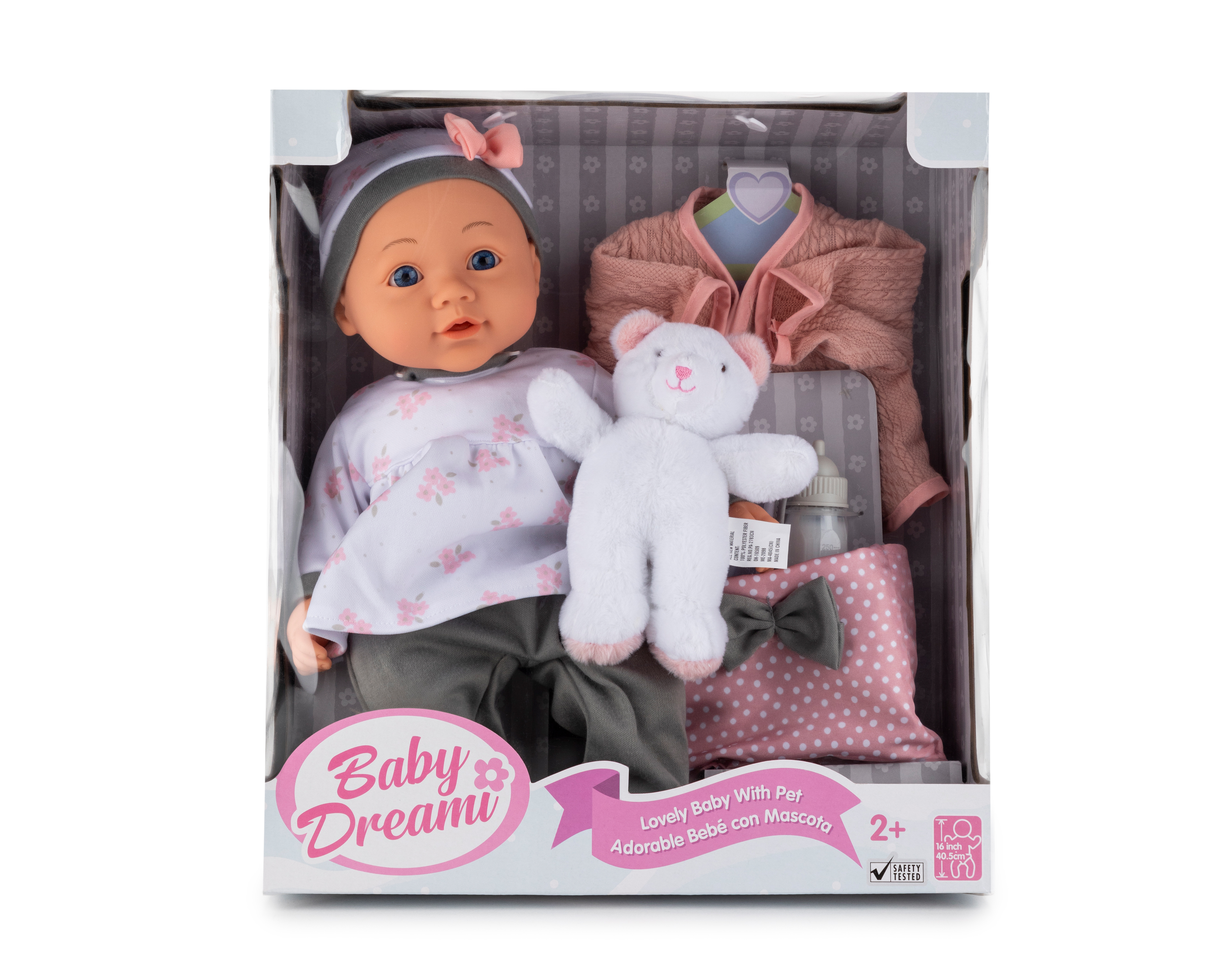 Muñeca de Bebé Baby Dreami Adorable con Mascota