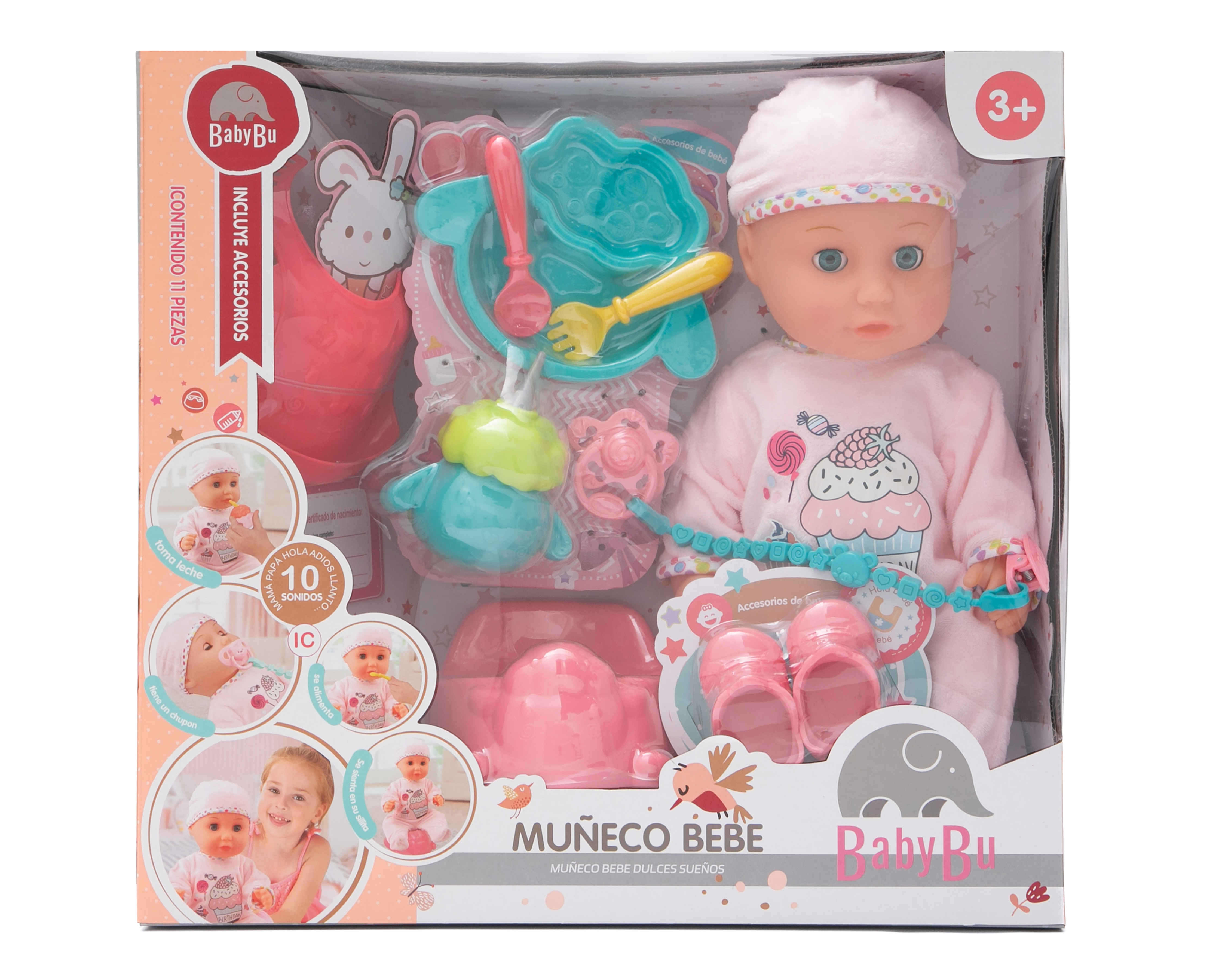 Foto 7 pulgar | Foto 6 | Muñeco Bebé Baby Bu Dulces Sueños