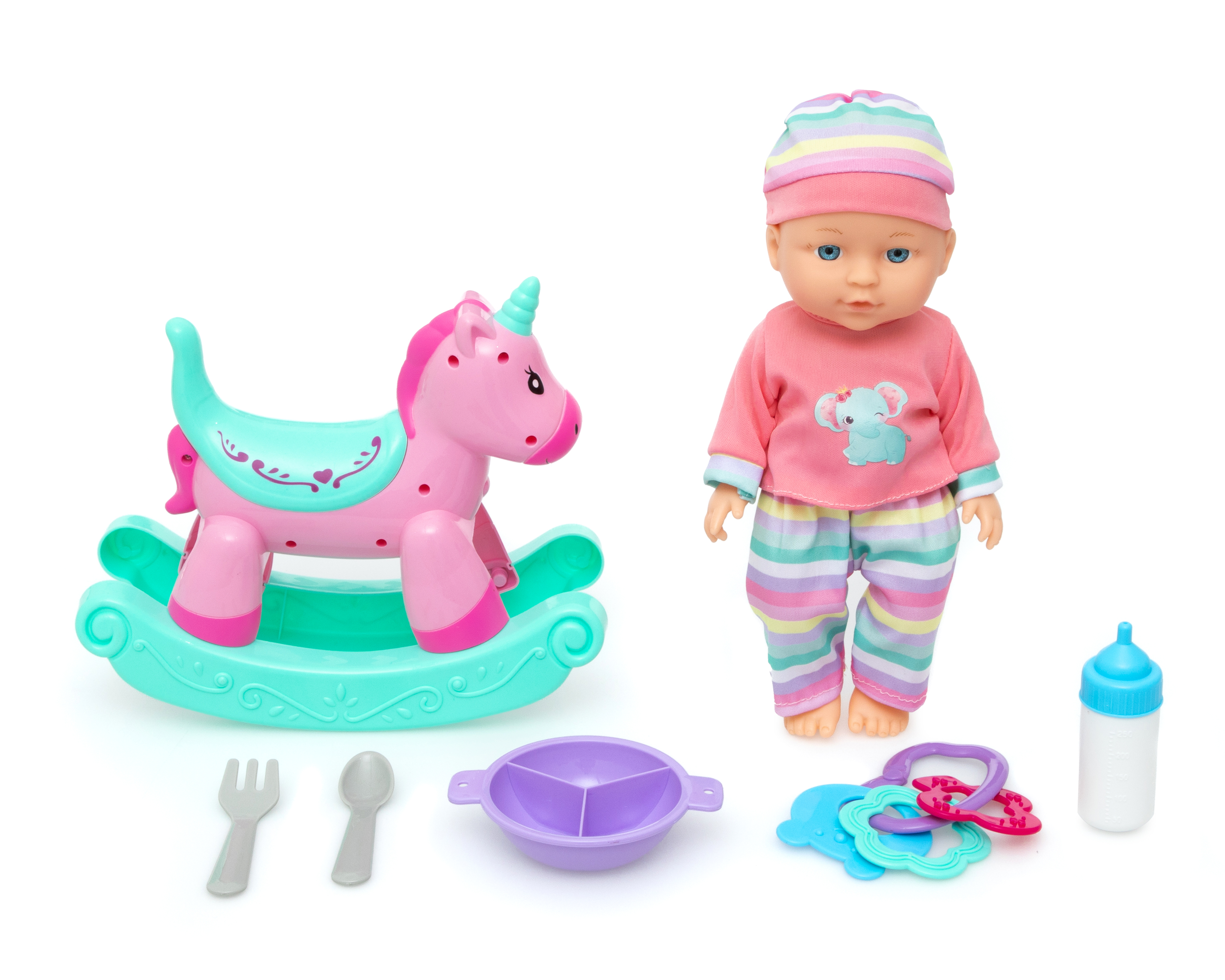 Foto 1 | Foto 1 | Muñeca Baby Bu con Balancín de Unicornio