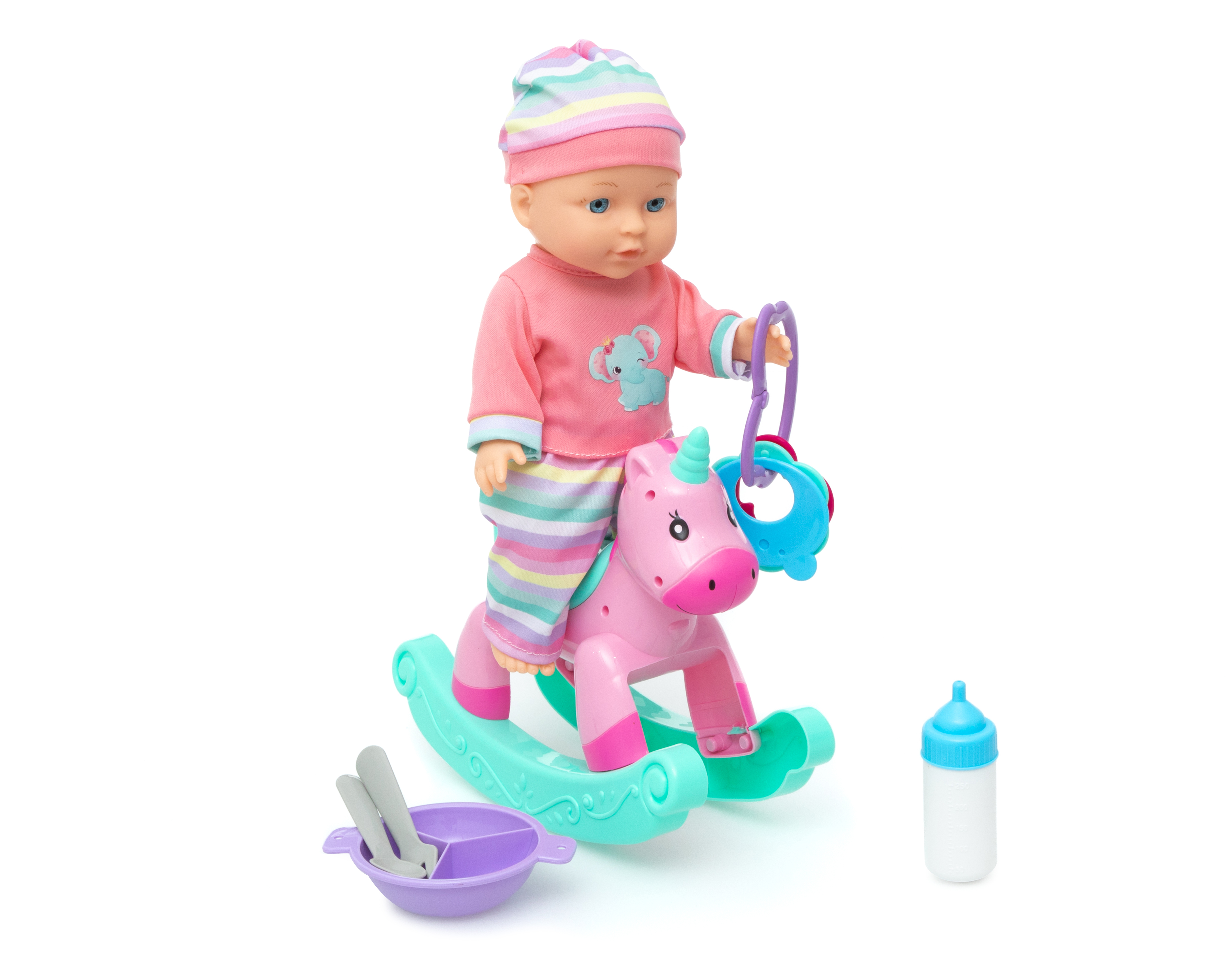 Foto 3 pulgar | Foto 2 | Muñeca Baby Bu con Balancín de Unicornio