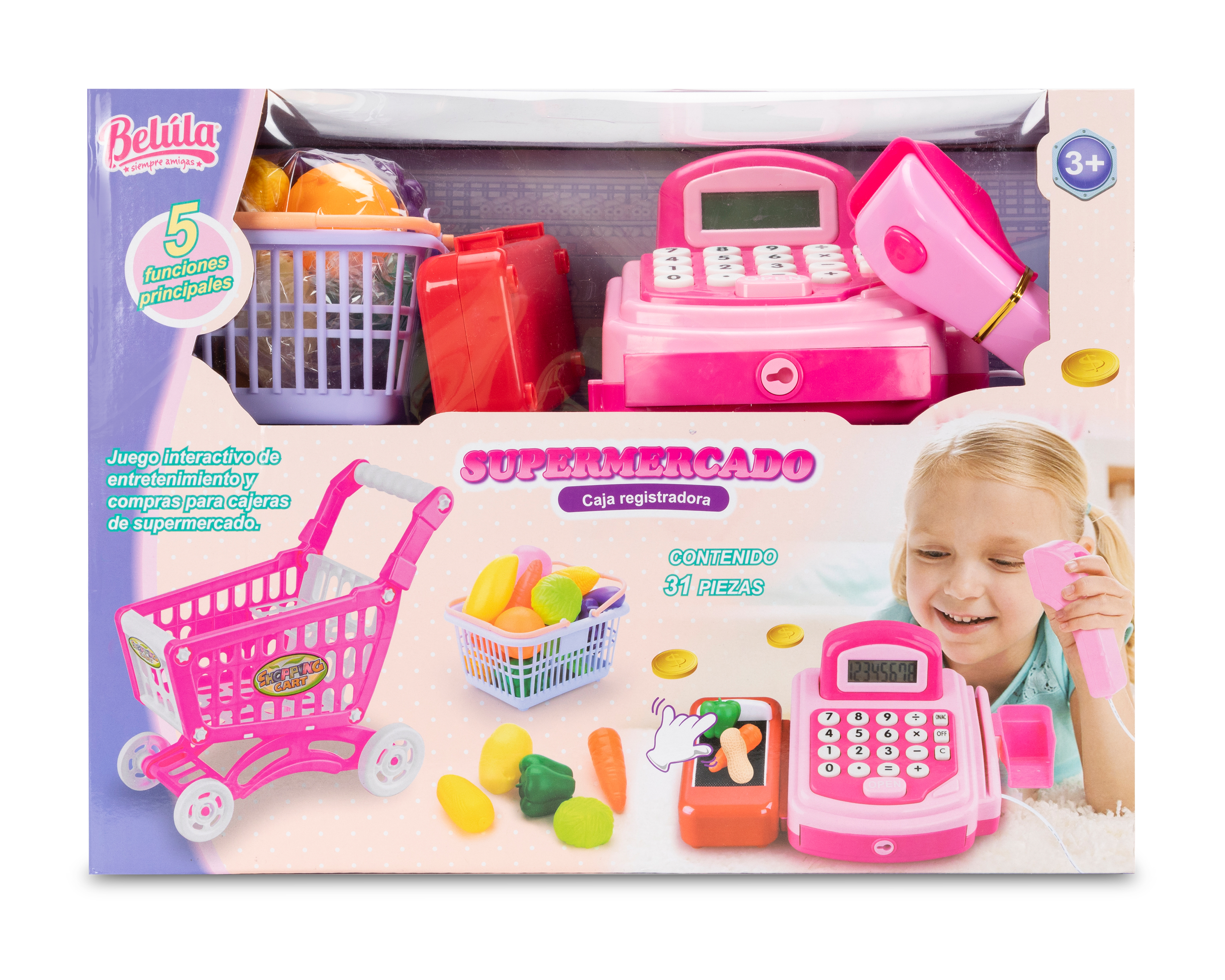 Foto 2 pulgar | Foto 1 | Caja Registradora Belúla con Accesorios