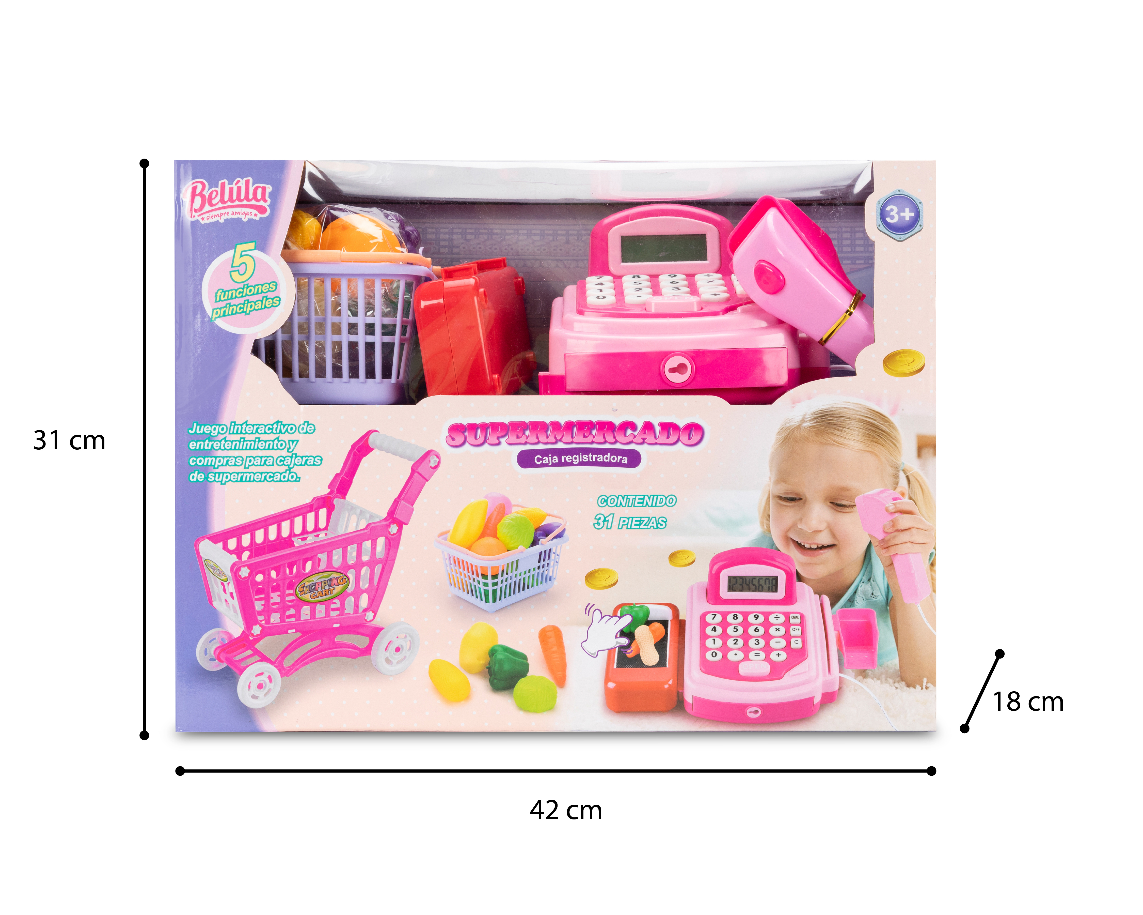 Foto 4 pulgar | Foto 3 | Caja Registradora Belúla con Accesorios