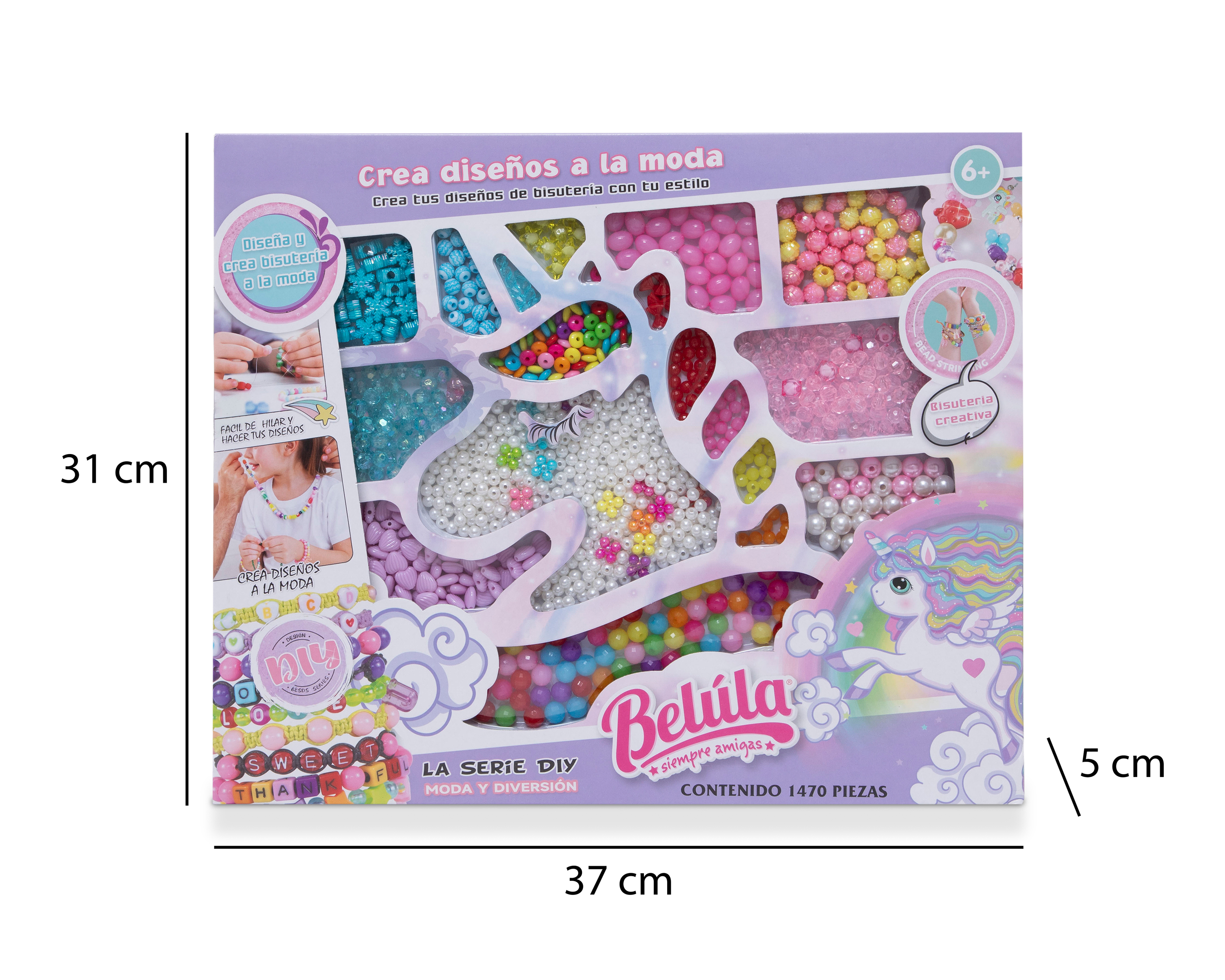 Foto 5 pulgar | Foto 4 | Juego para Crear Pulseras Belúla Multicolor