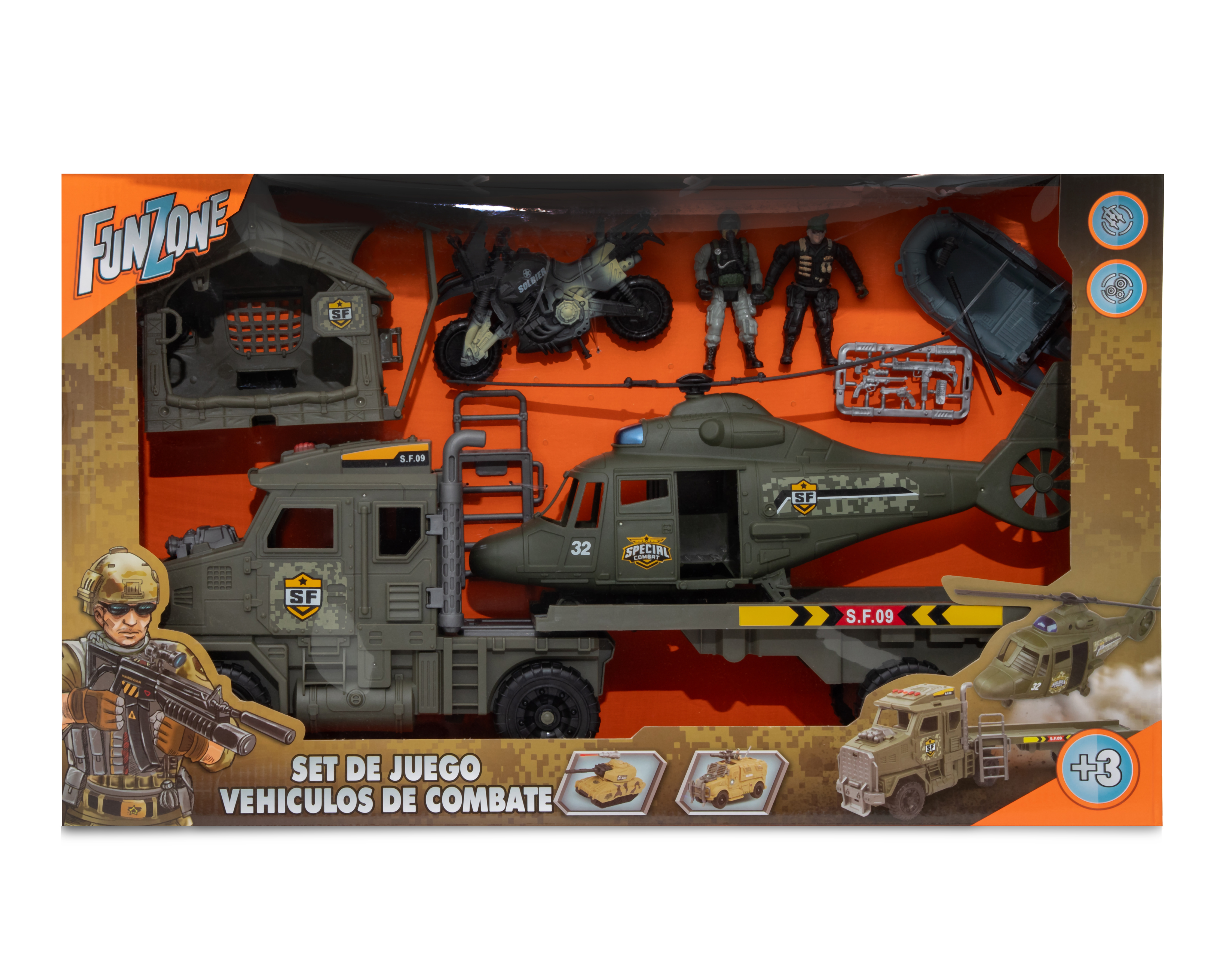 Foto 5 pulgar | Foto 4 | Carros Militares de Juguete Funzone