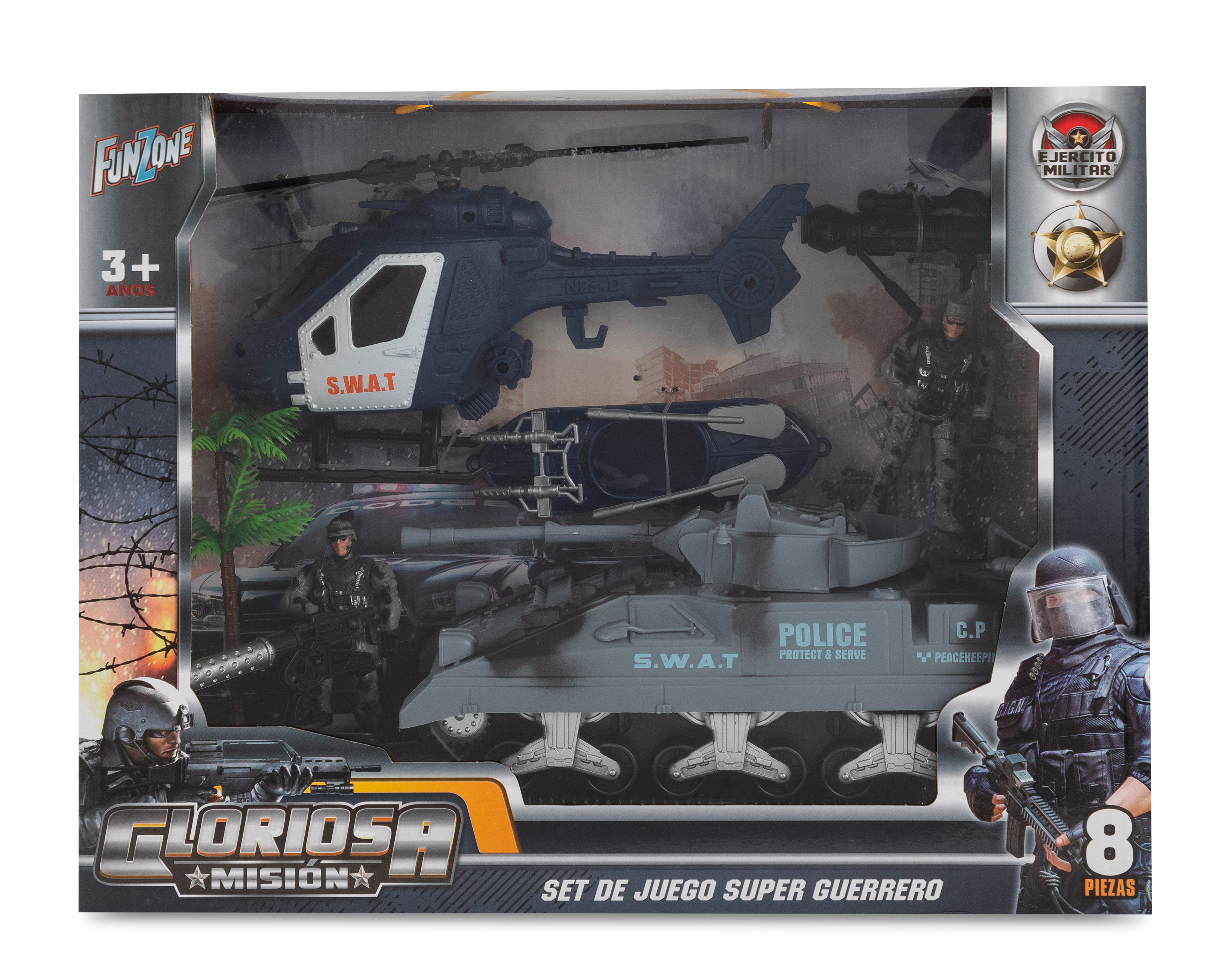 Foto 2 pulgar | Foto 1 | Figuras Juego Super Guerrero Funzone 8 Piezas