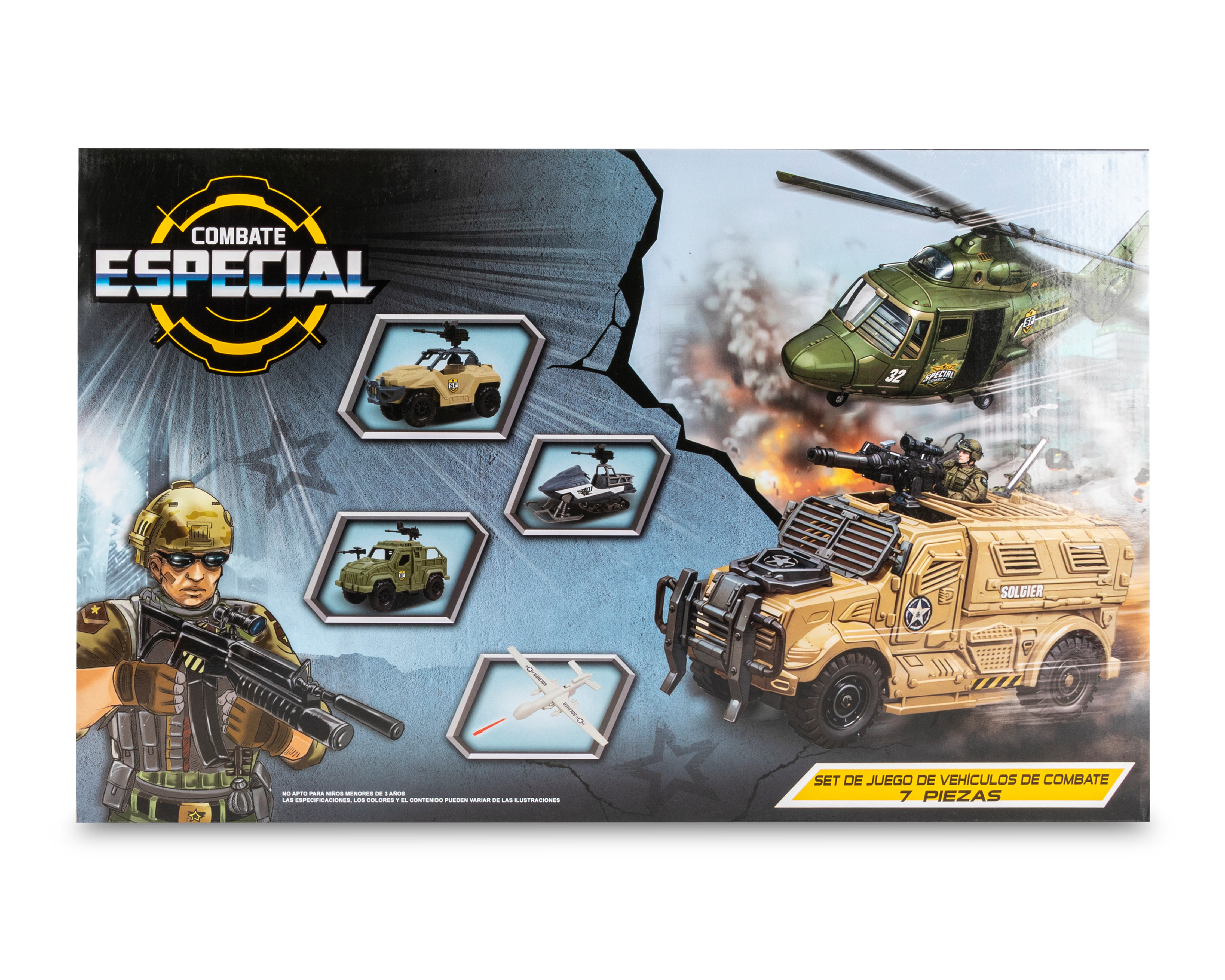 Foto 3 pulgar | Foto 2 | Vehículos de Combate Funzone 7 Piezas