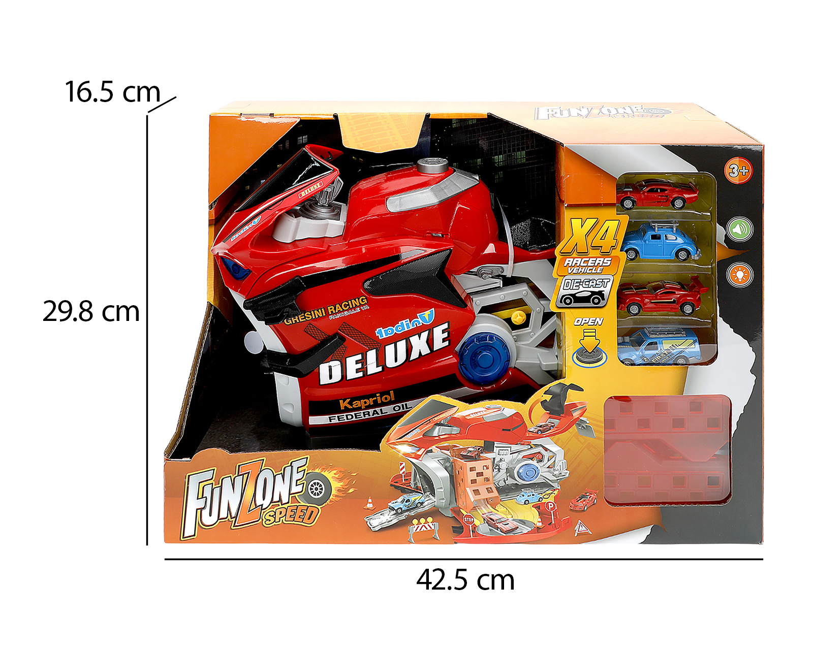 Foto 5 pulgar | Foto 4 | Pista de Carreras Funzone Helicóptero con Accesorios