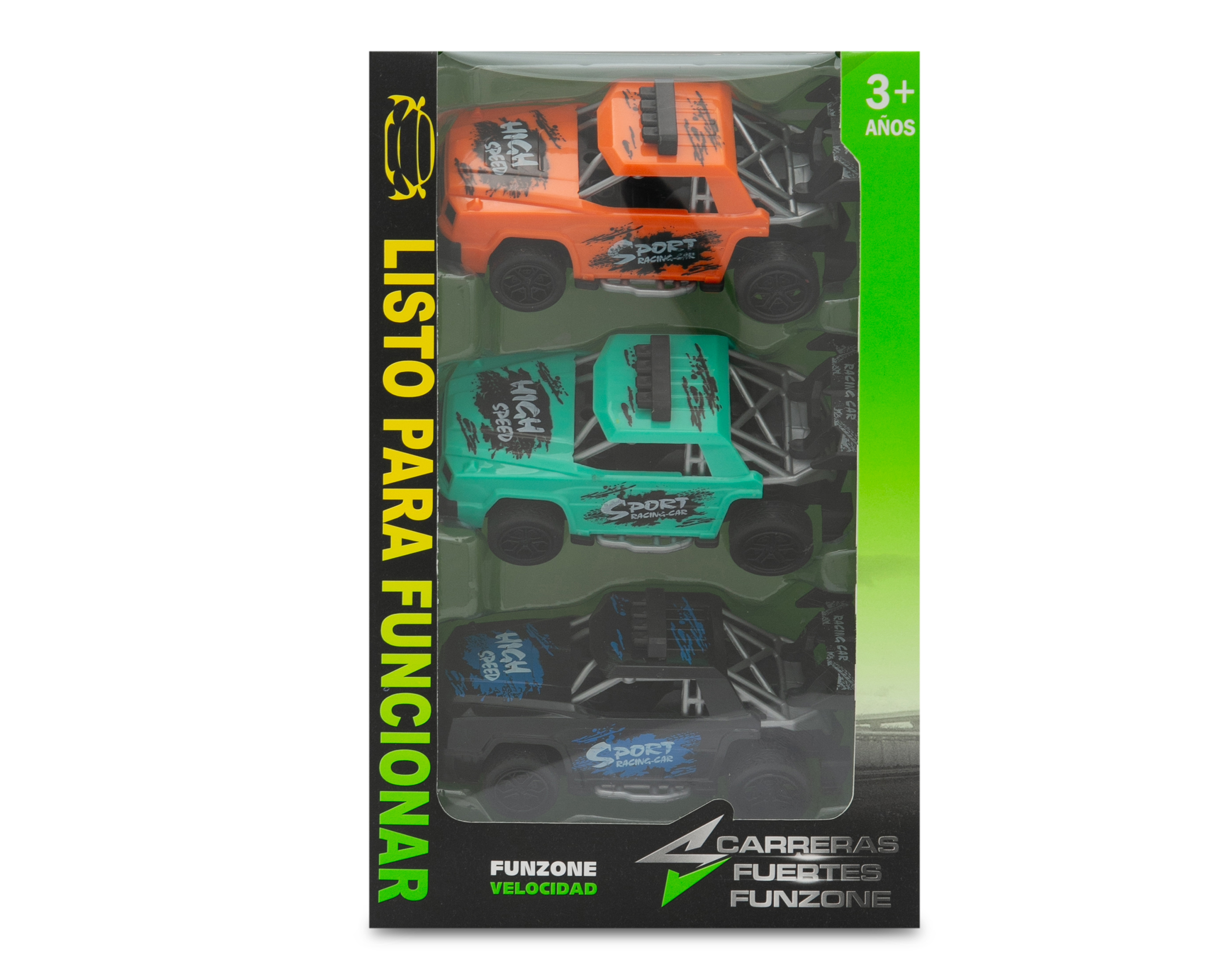 Foto 7 pulgar | Foto 6 | Carros Funzone 3 Piezas