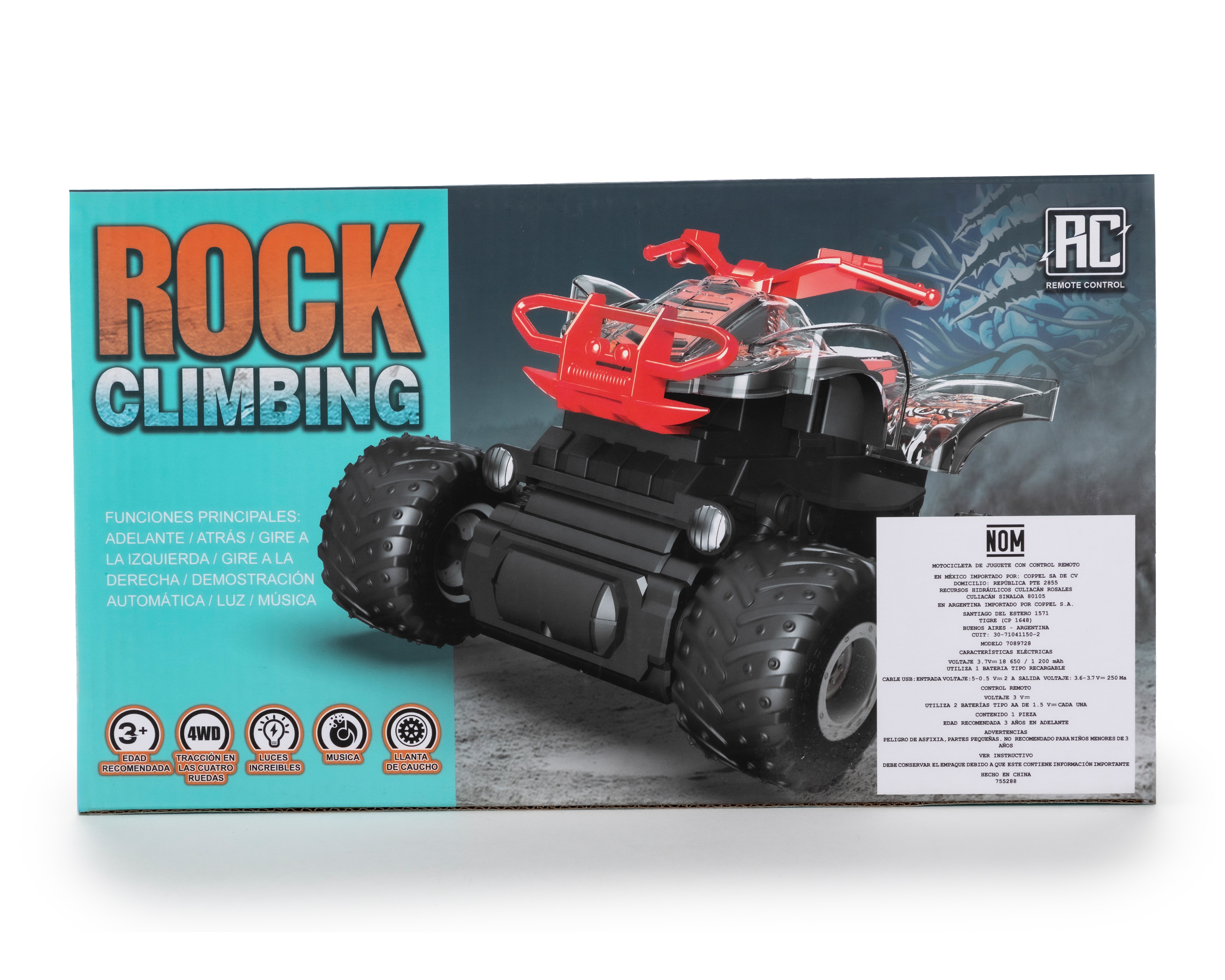 Cuatrimoto de Control Remoto Funzone Rock Climbing