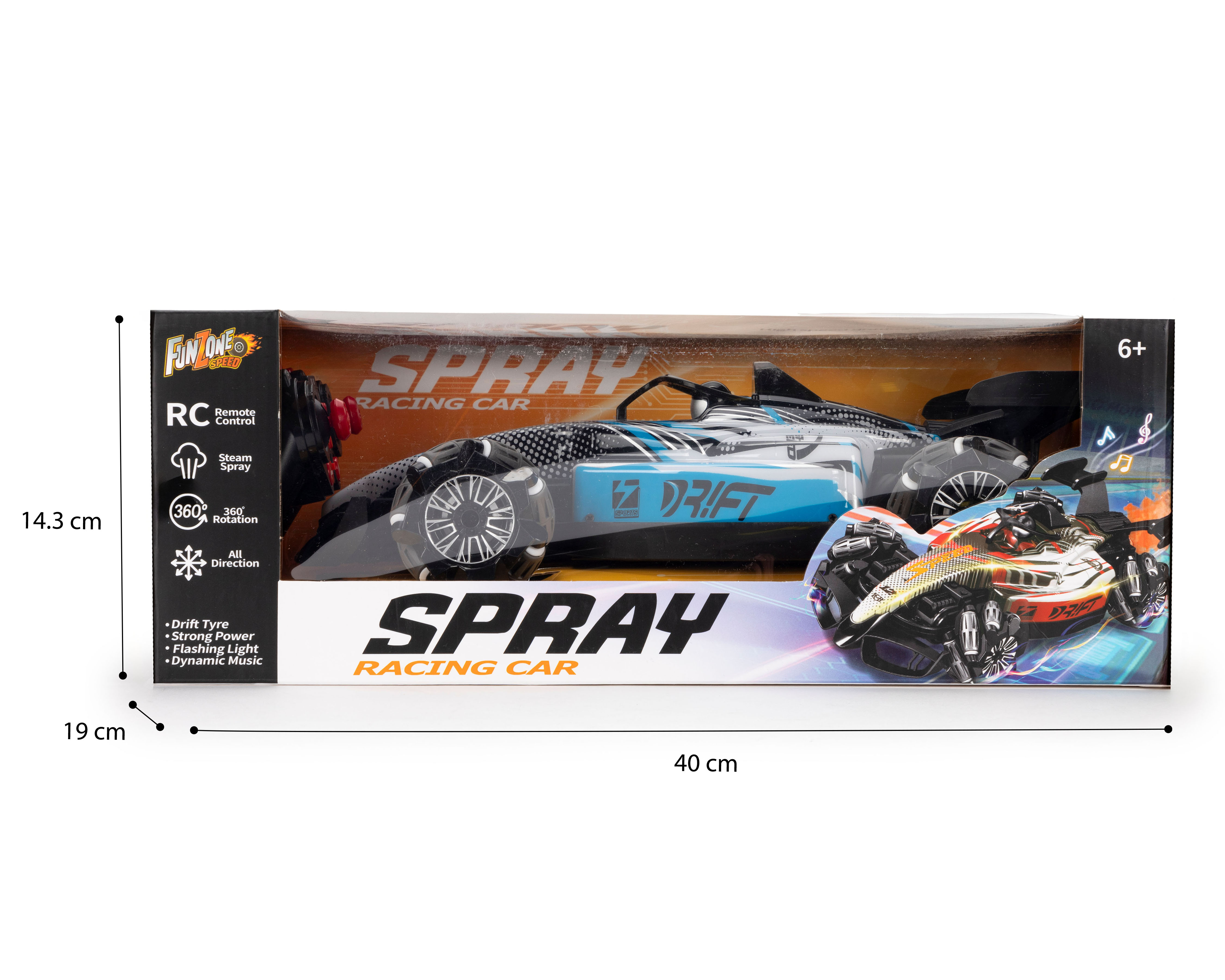 Foto 4 pulgar | Foto 3 | Carro de Control Remoto Funzone Spray Racing