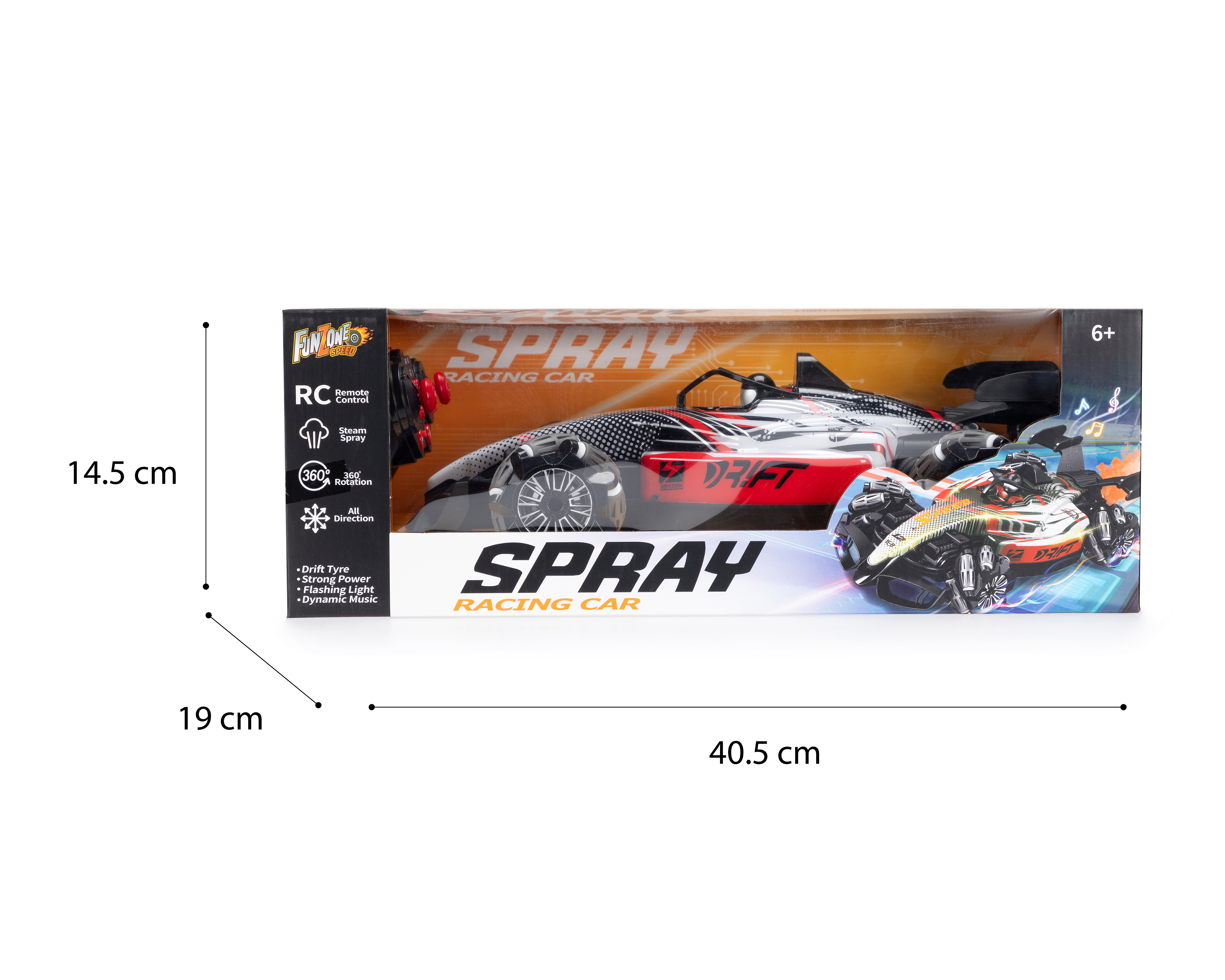 Foto 4 pulgar | Foto 3 | Carro de Control Remoto Funzone Spray Racing Car