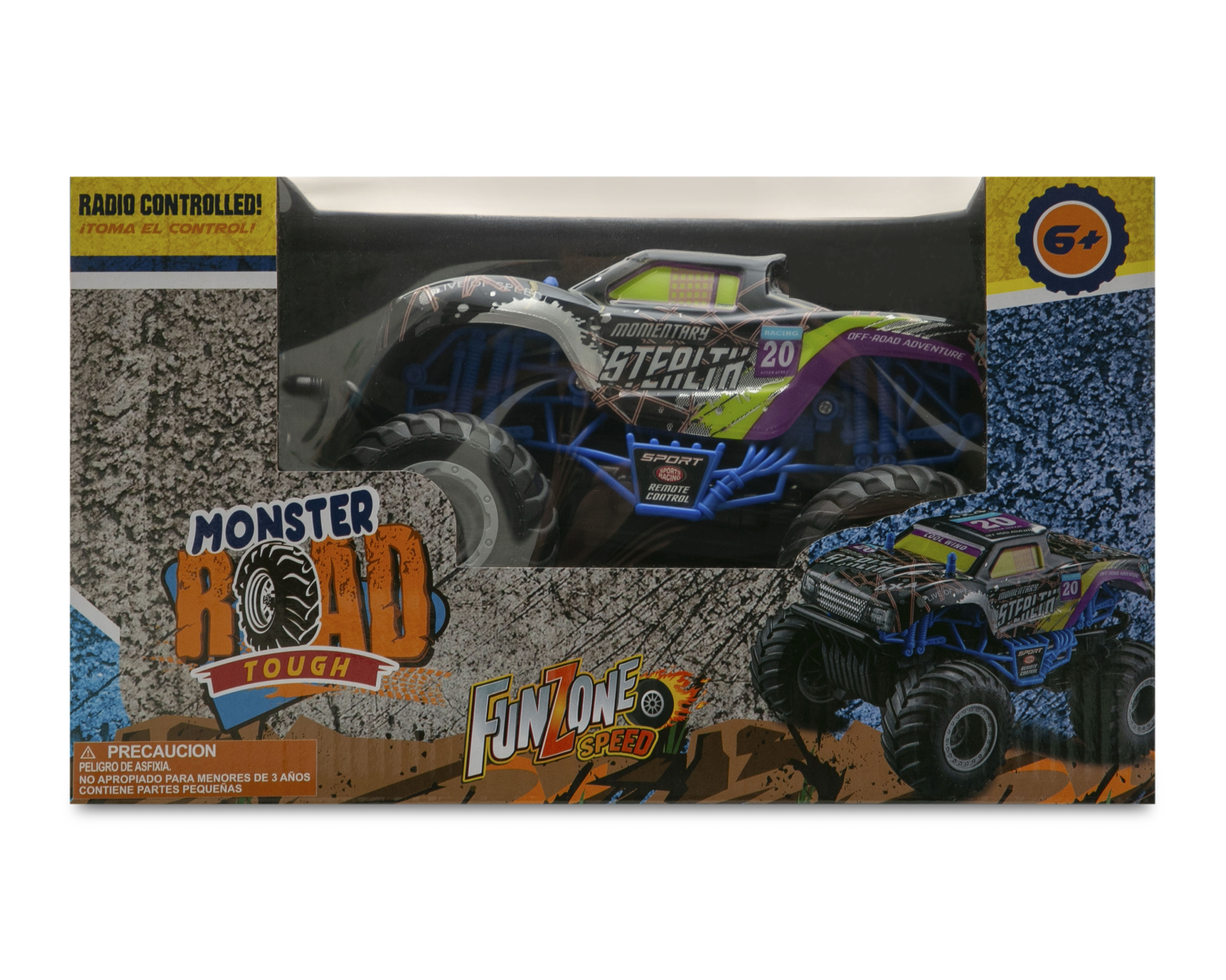 Foto 8 pulgar | Foto 7 | Carro de Control Remoto Funzone Monster Road Tough