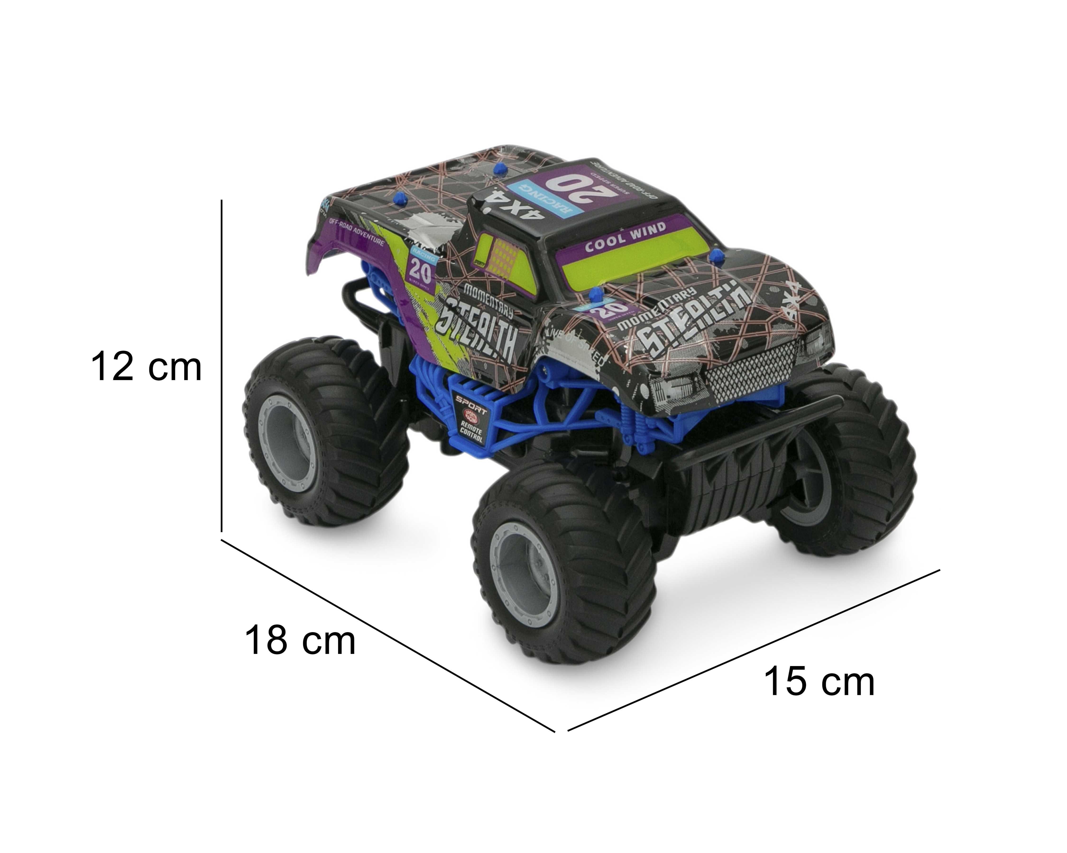 Foto 8 | Foto 8 | Carro de Control Remoto Funzone Monster Road Tough