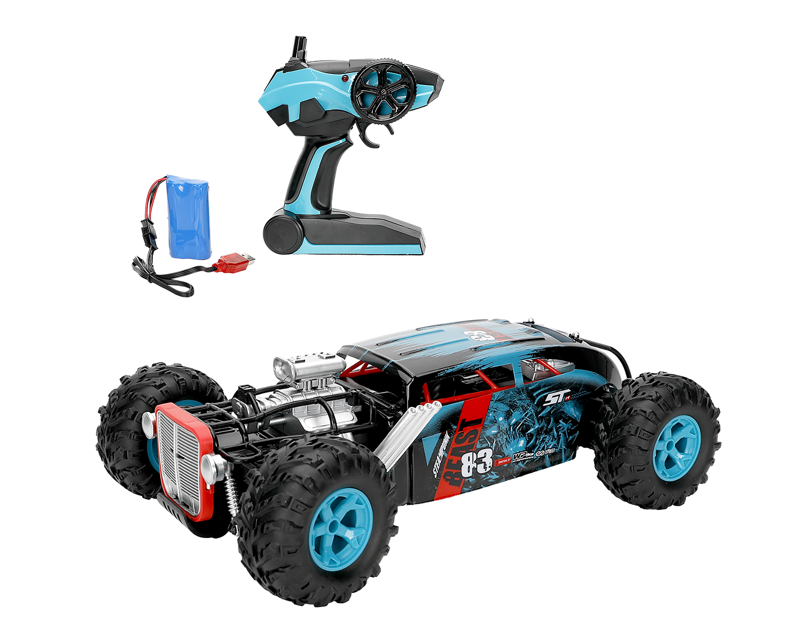 Foto 2 pulgar | Foto 1 | Carro a Control Remoto Funzone Recargable