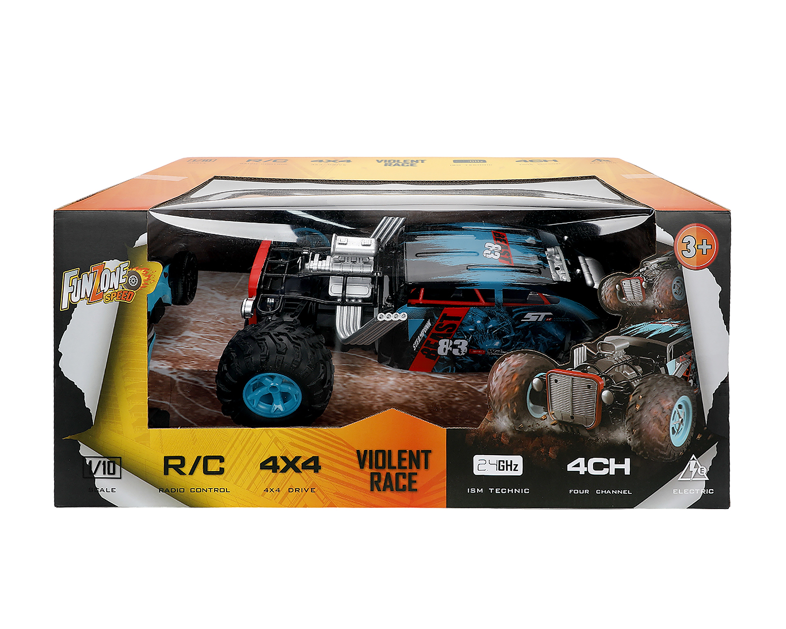 Foto 3 pulgar | Foto 2 | Carro a Control Remoto Funzone Recargable