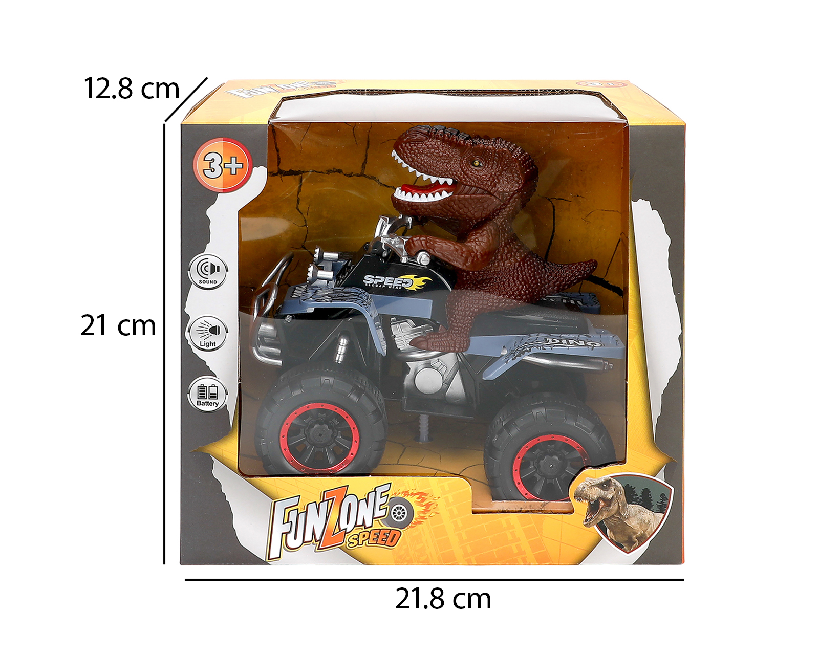 Foto 5 pulgar | Foto 4 | Vehículo de Fricción Funzone con Dinosaurio Cabezón