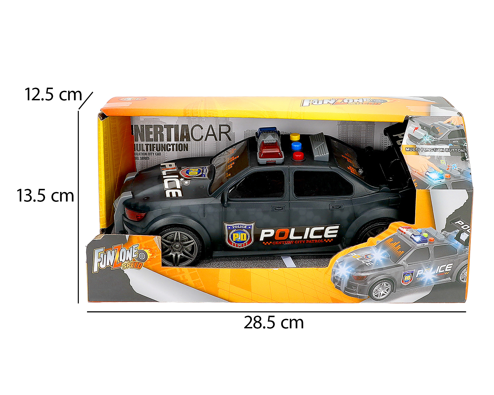 Foto 5 pulgar | Foto 4 | Carro de Fricción Funzone Patrulla con Luces y Sonidos