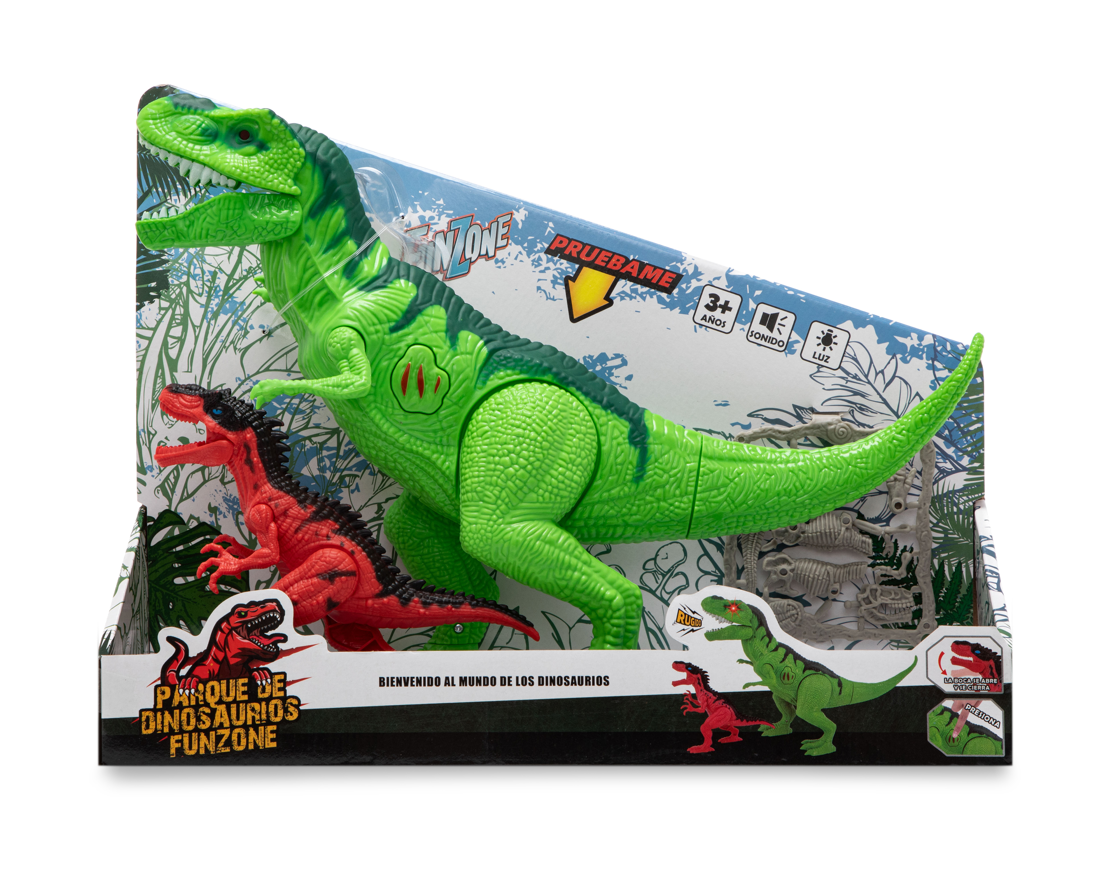 Foto 7 pulgar | Foto 6 | Dinosaurio de Juguete Funzone con Luces y Sonidos