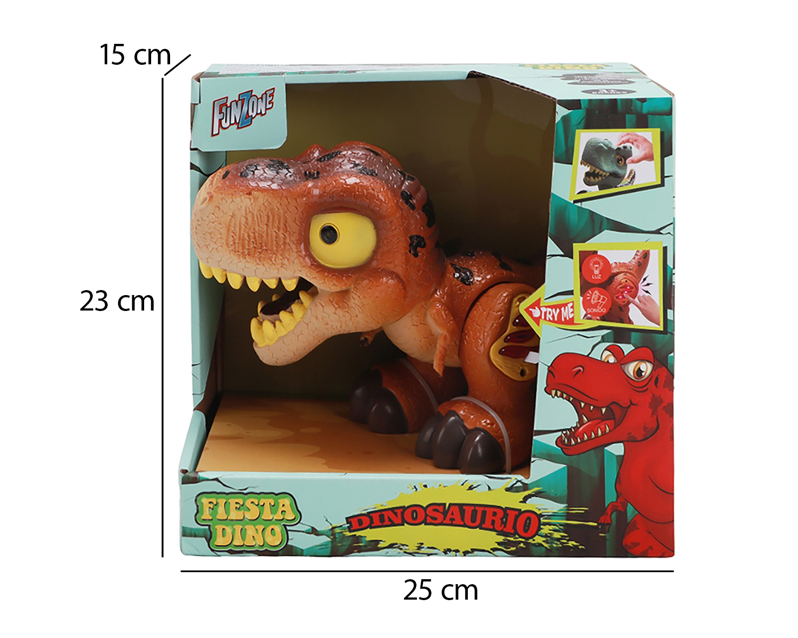 Foto 4 pulgar | Foto 3 | Figura de Dinosaurio Funzone con Luces y Sonido