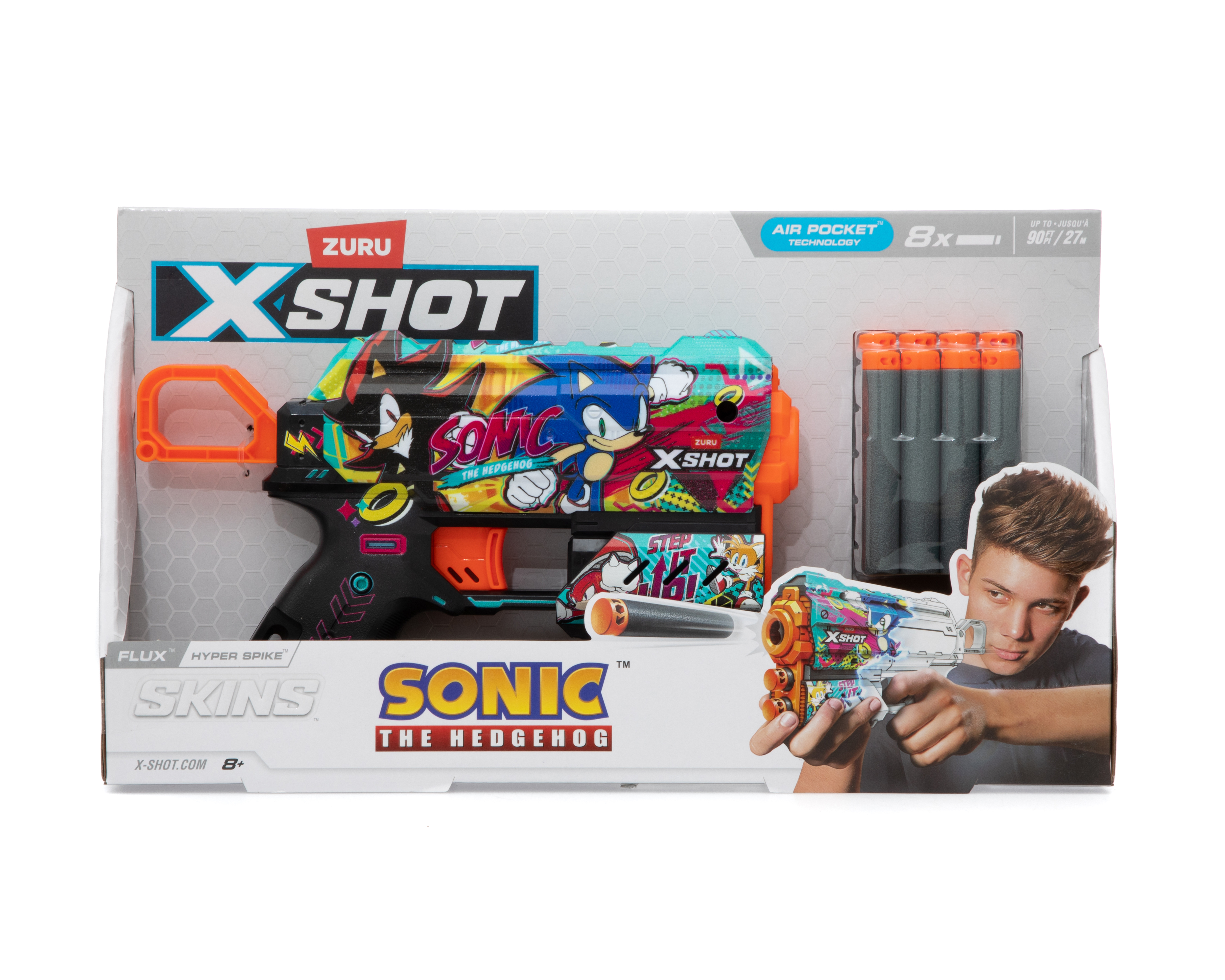 Foto 6 | Foto 6 | Lanzadardos Zuru X-Shot Sonic The Hedge Hog