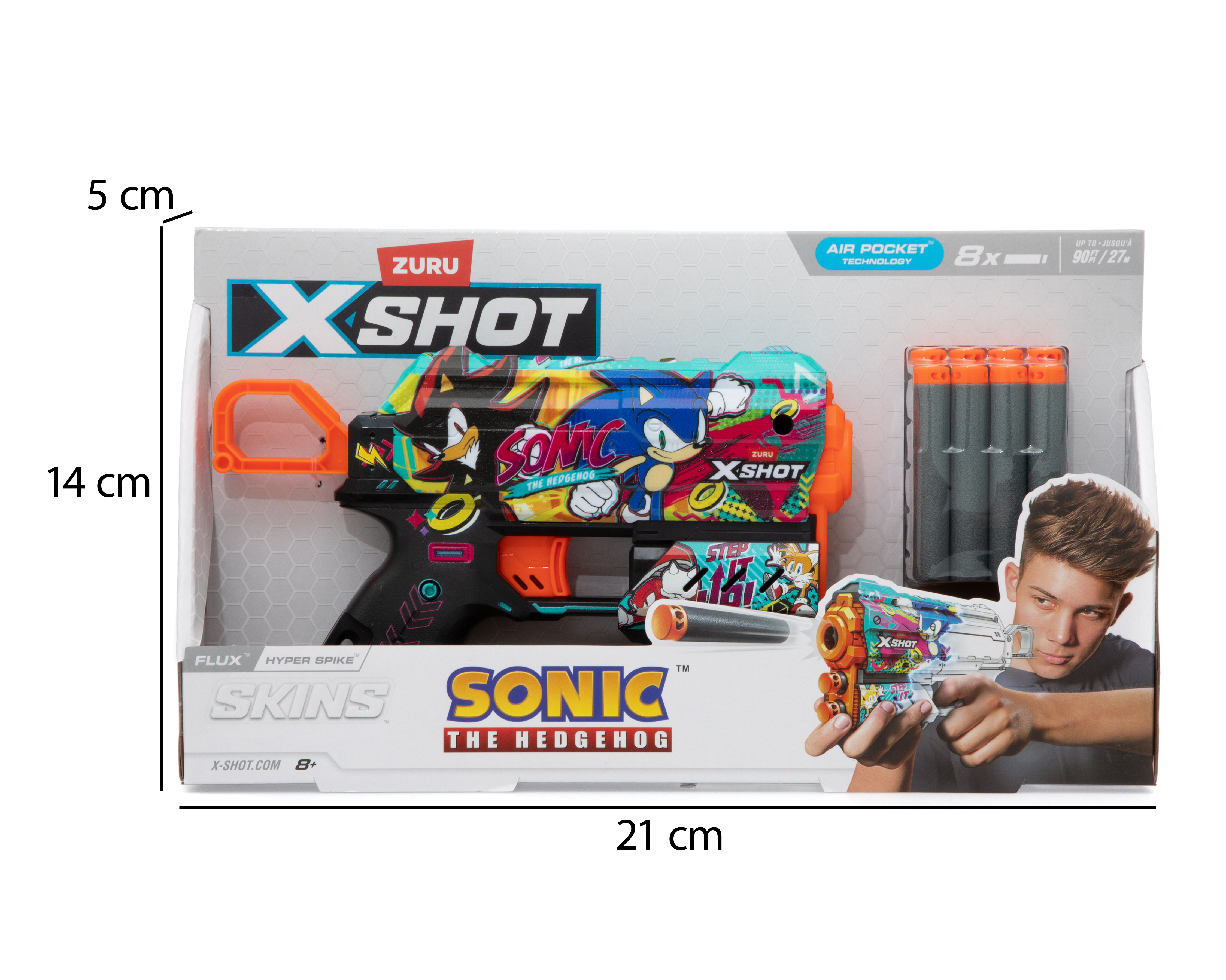Foto 7 | Foto 7 | Lanzadardos Zuru X-Shot Sonic The Hedge Hog