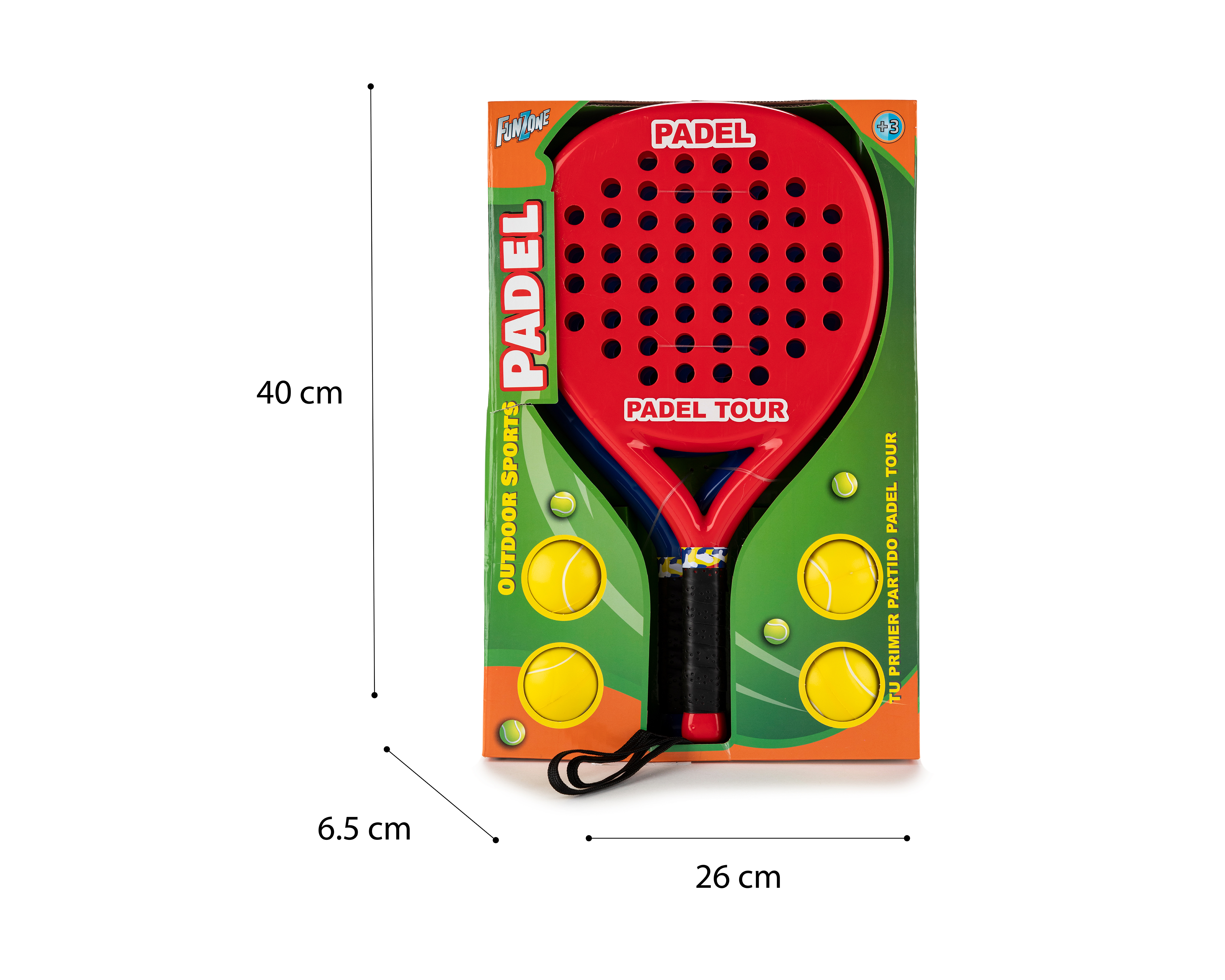 Foto 4 pulgar | Foto 3 | Raquetas de Pádel de Juguete Funzone con Pelotas