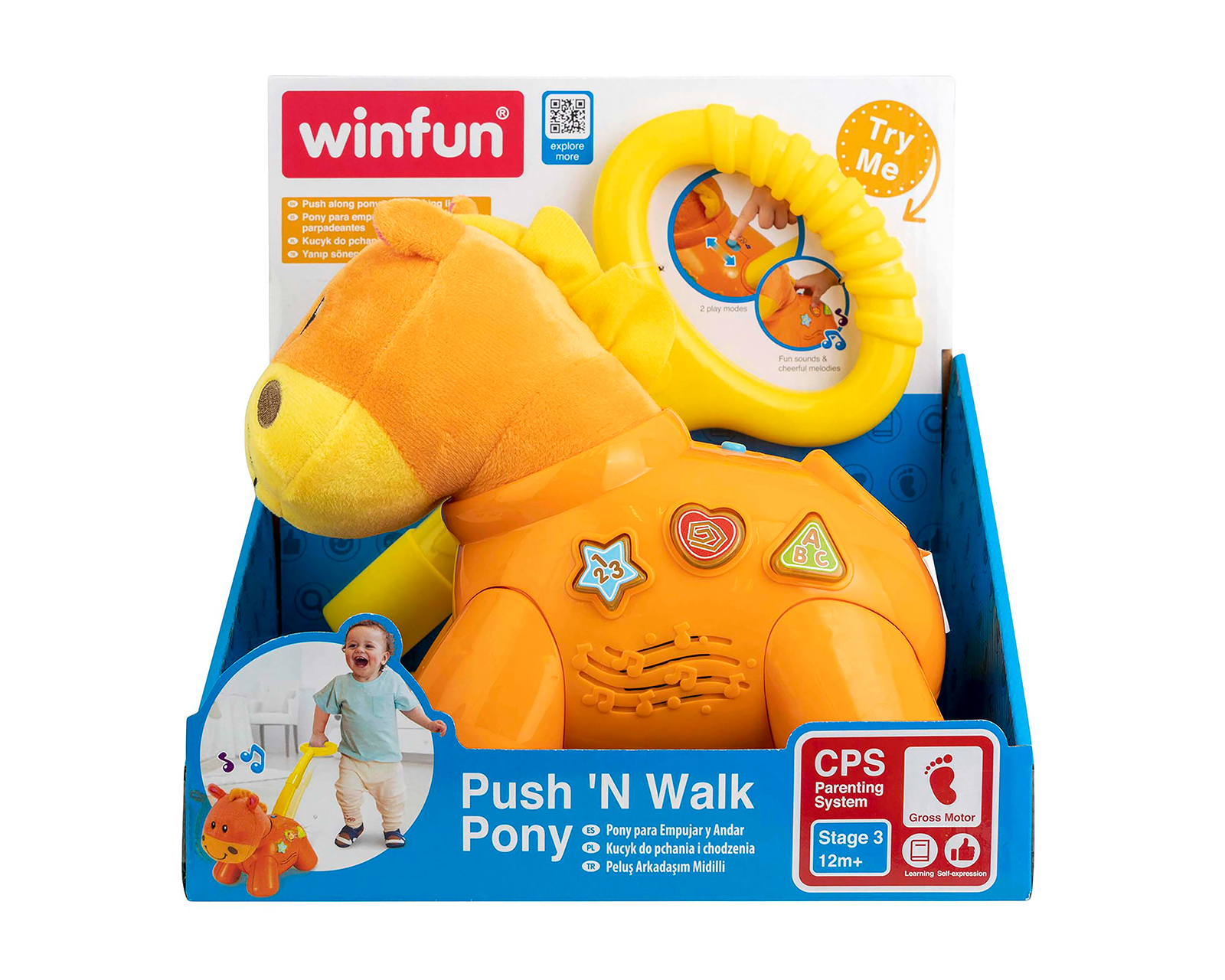 Pony para Bebé Push and Walk Pony Winfun con Sonido