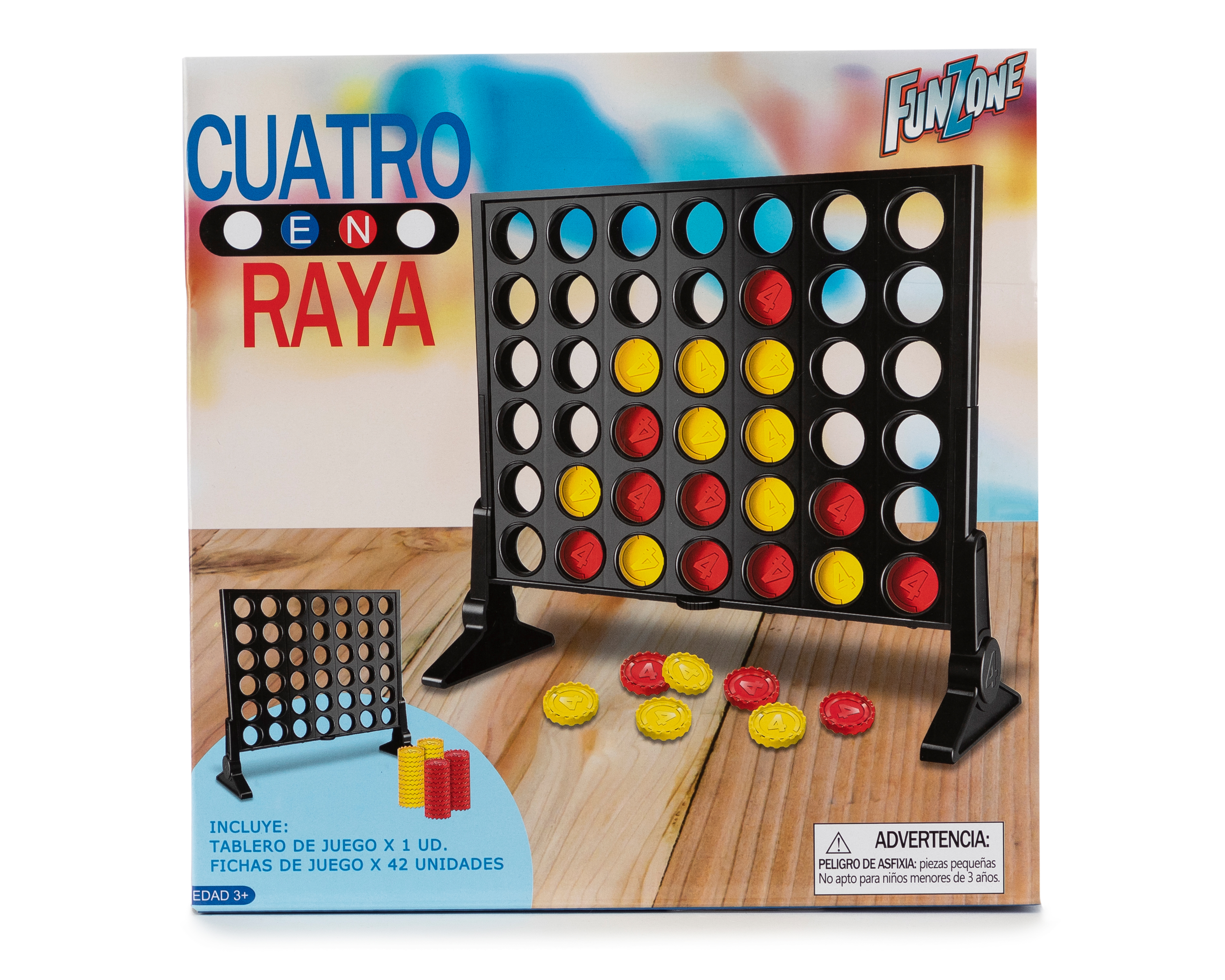 Foto 2 pulgar | Foto 1 | Juego de Mesa Cuatro en Raya Funzone