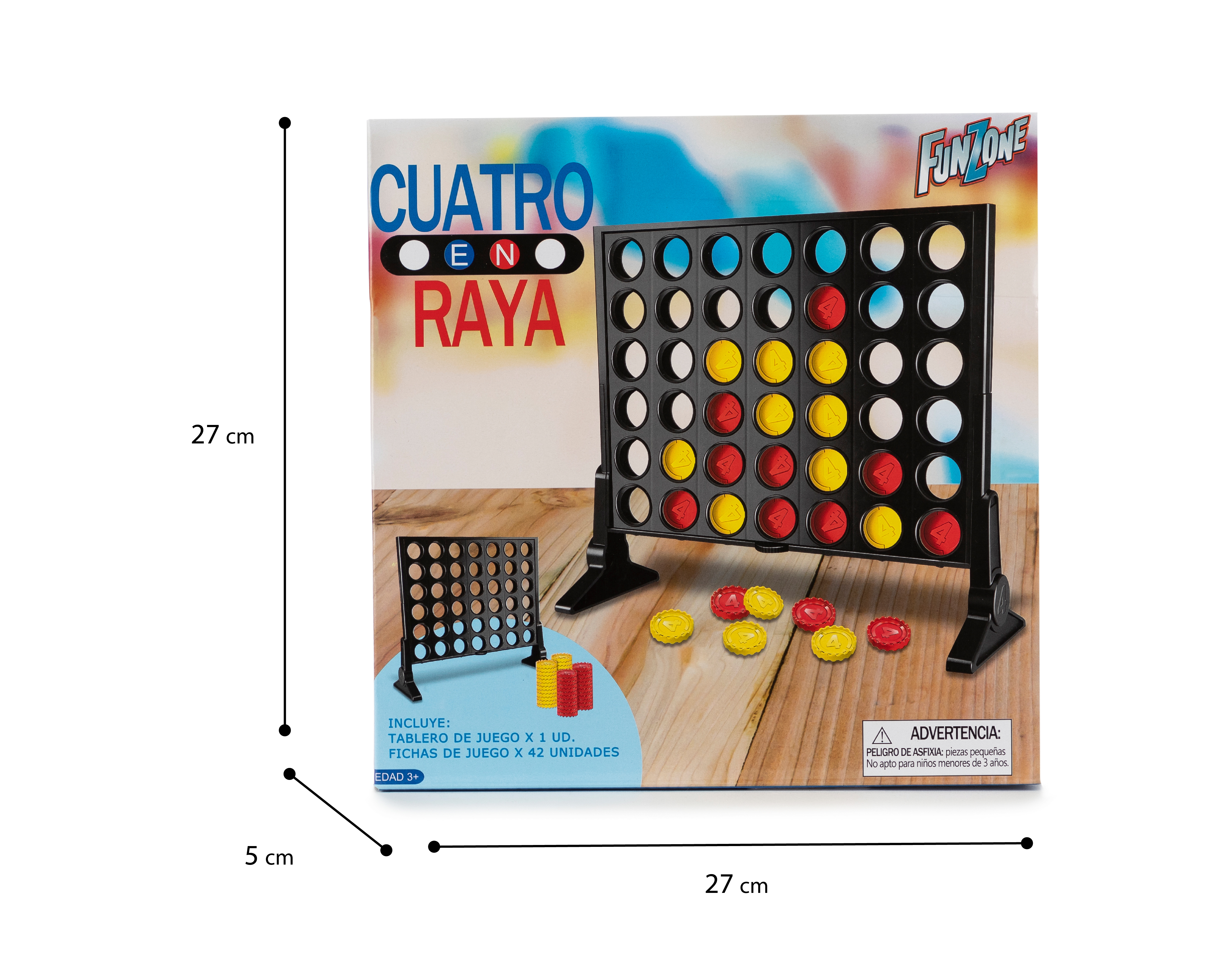 Foto 4 pulgar | Foto 3 | Juego de Mesa Cuatro en Raya Funzone