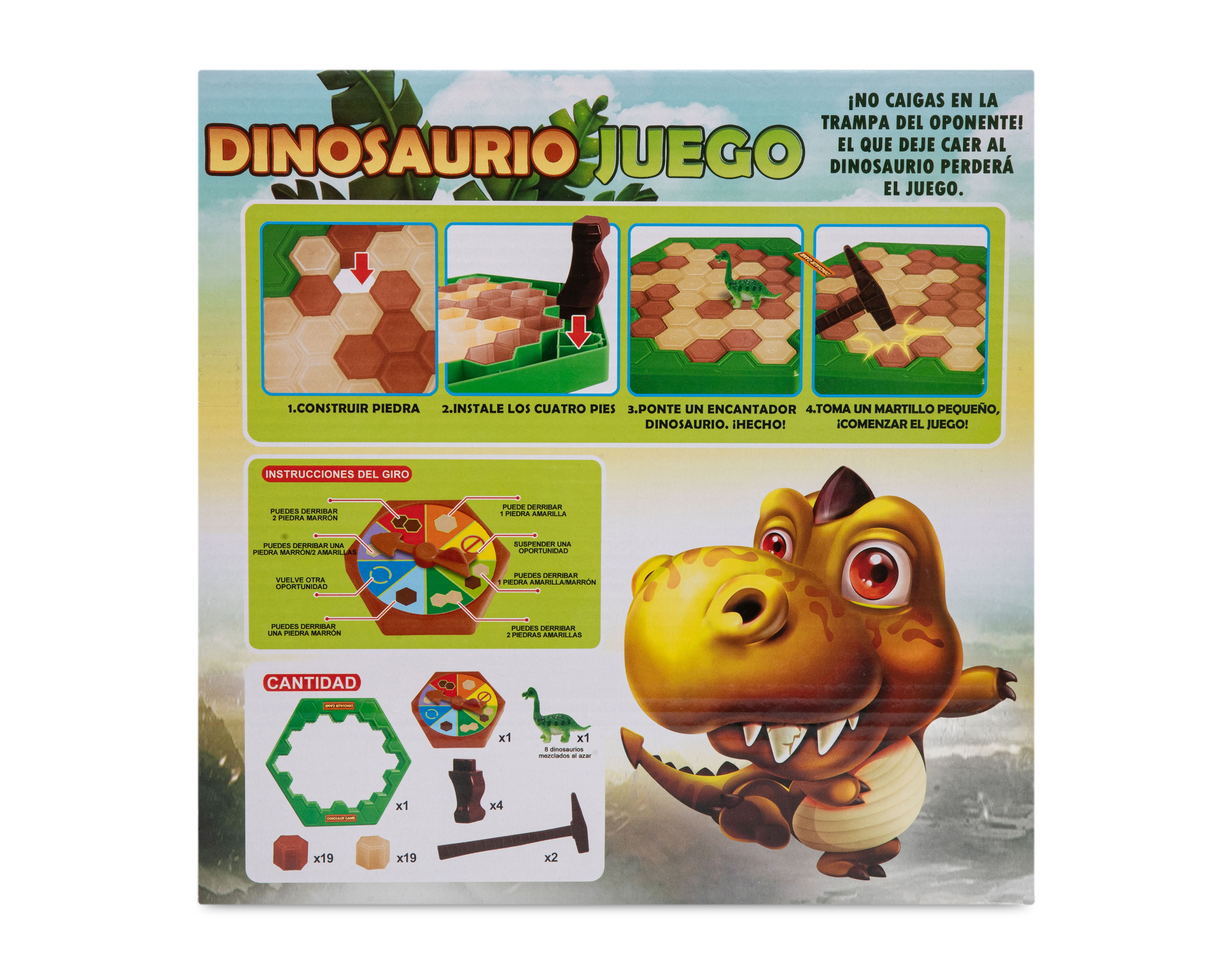 Foto 3 pulgar | Foto 2 | Juego de Mesa Dinosaurio Funzone